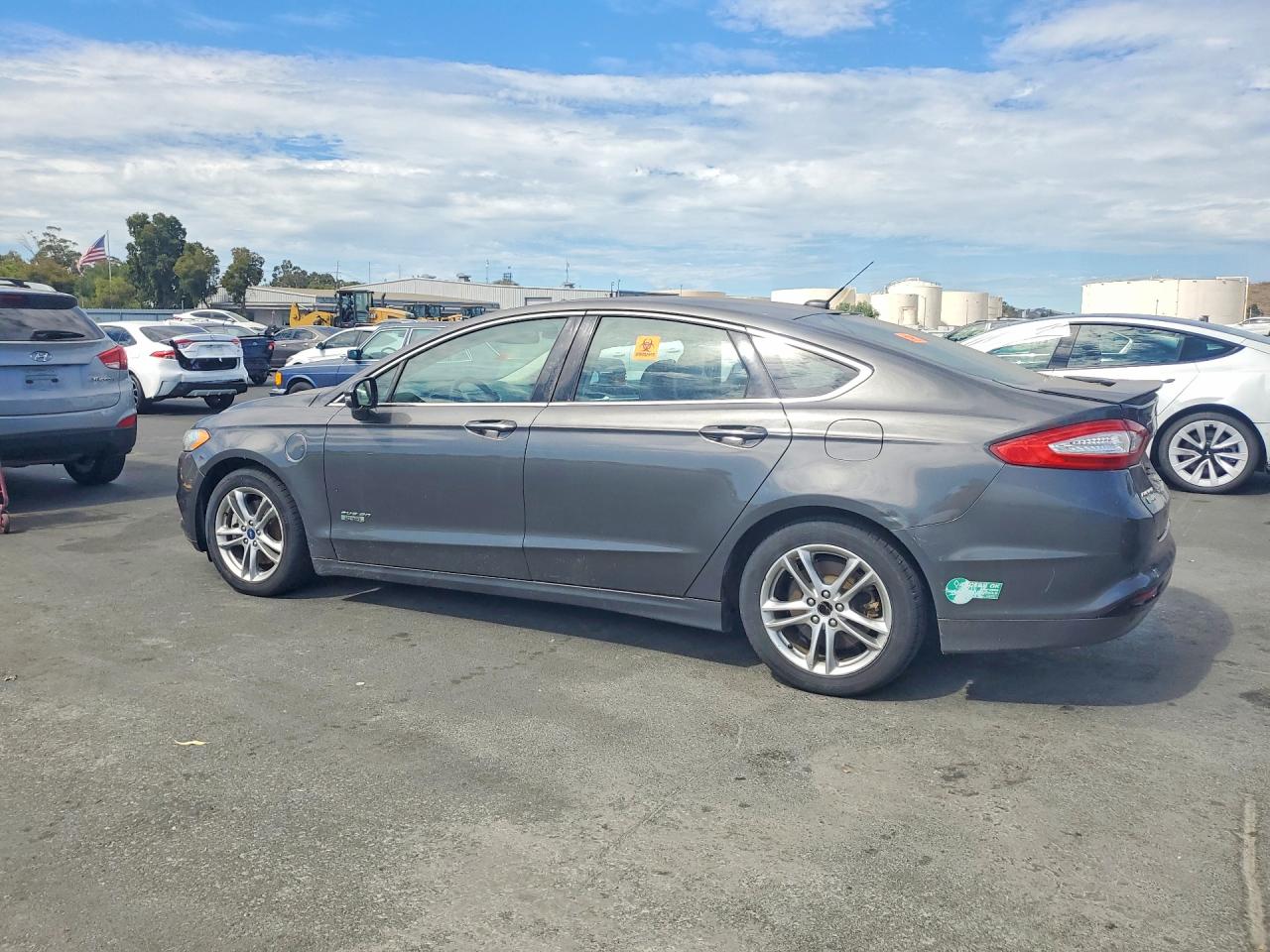 2015 Ford Fusion Titanium Phev Charcoal vin: 3FA6P0SU9FR226638