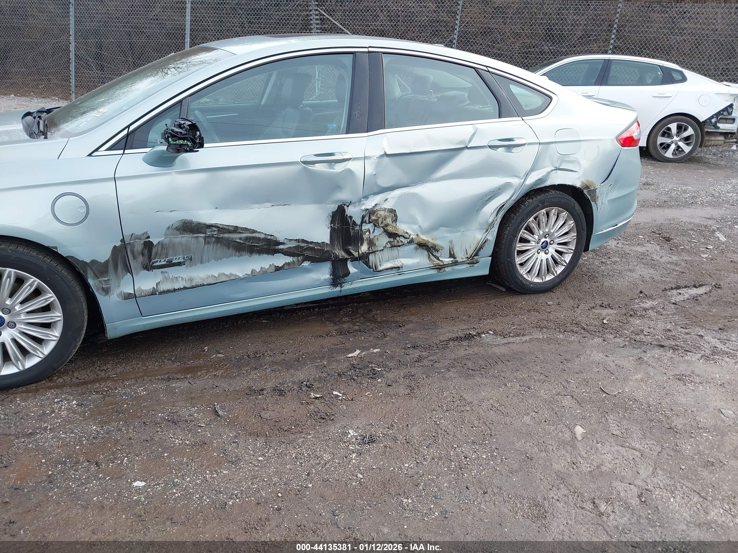 2013 Ford Fusion Energi Titanium Light Blue vin: 3FA6P0SUXDR232560
