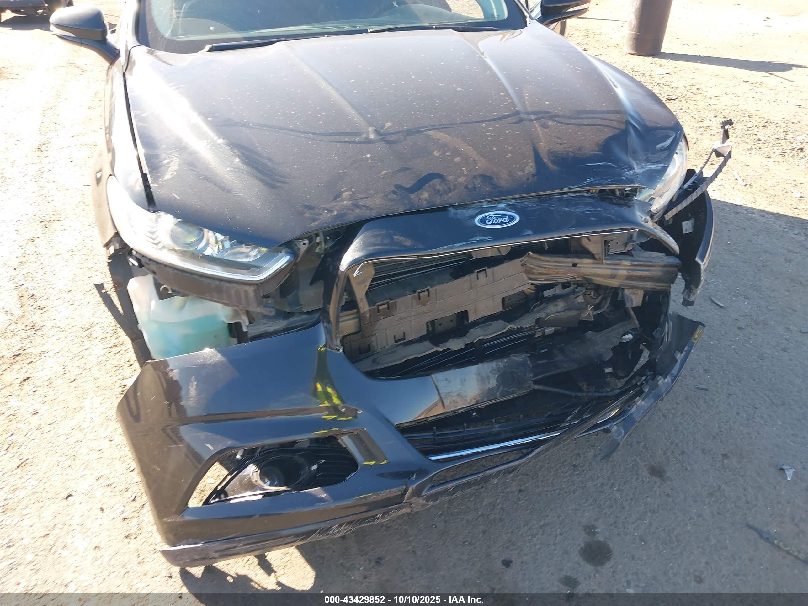 2013 Ford Fusion Energi Titanium Black vin: 3FA6P0SUXDR235491