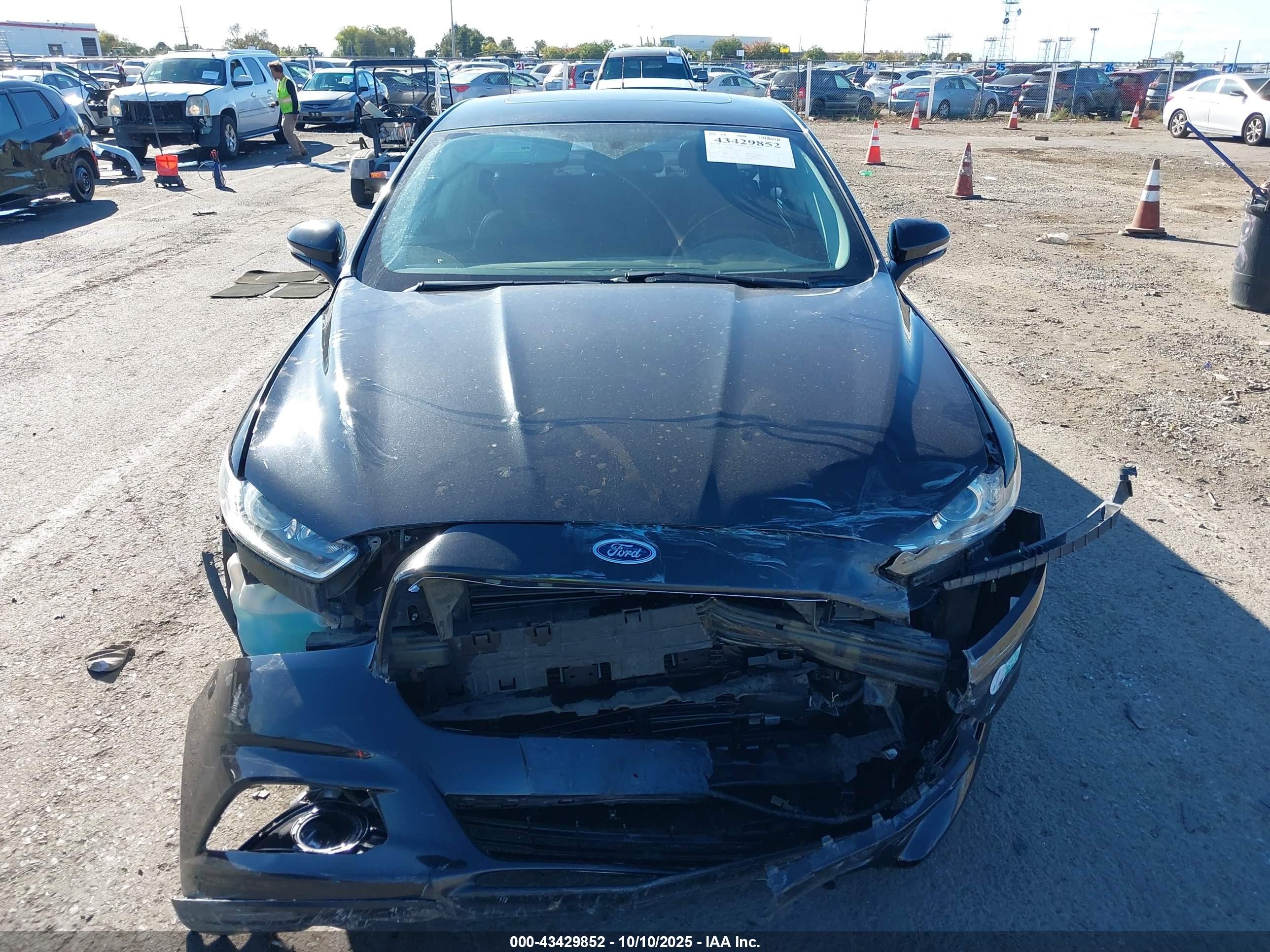 2013 Ford Fusion Energi Titanium Black vin: 3FA6P0SUXDR235491