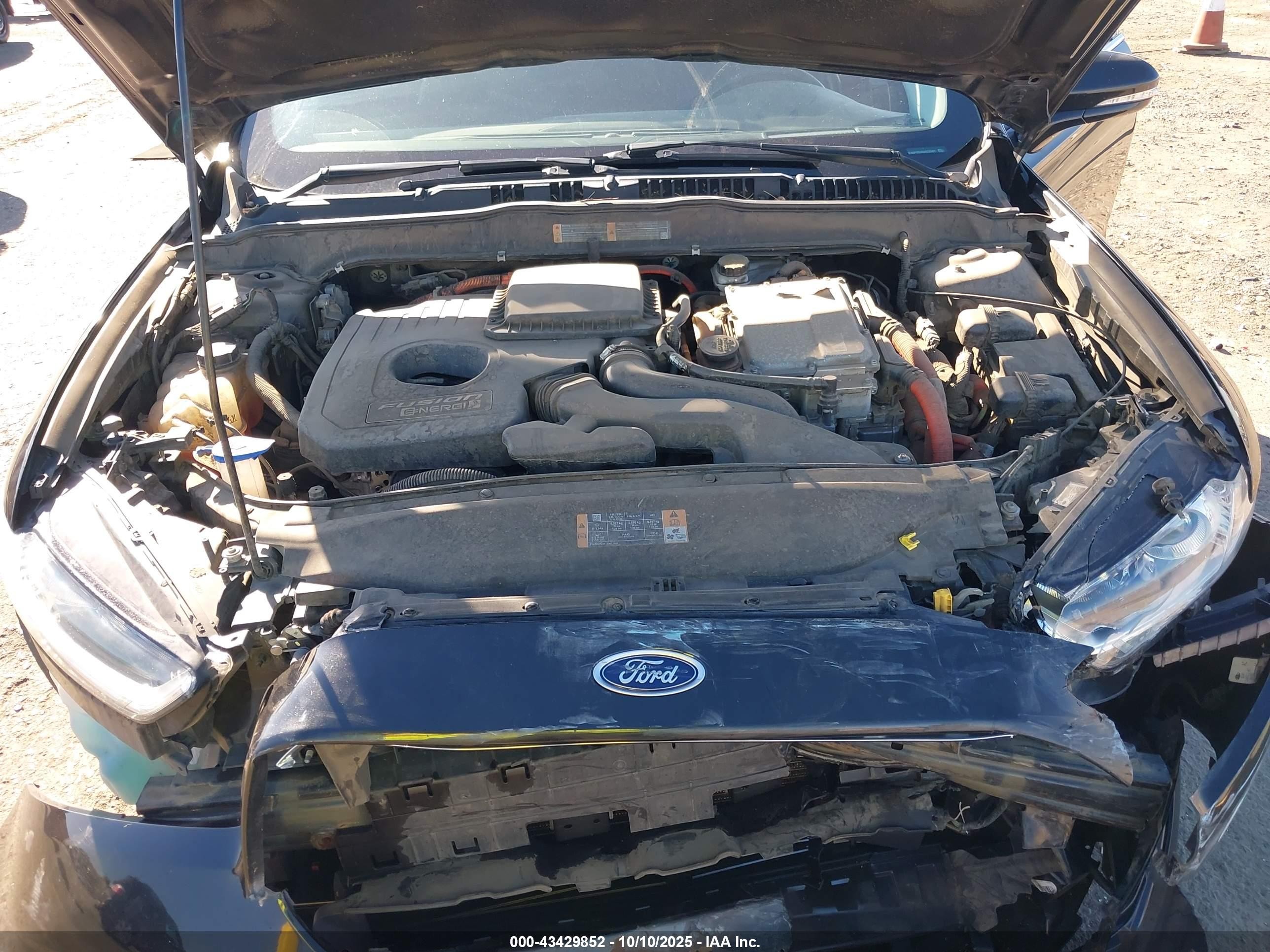 2013 Ford Fusion Energi Titanium Black vin: 3FA6P0SUXDR235491