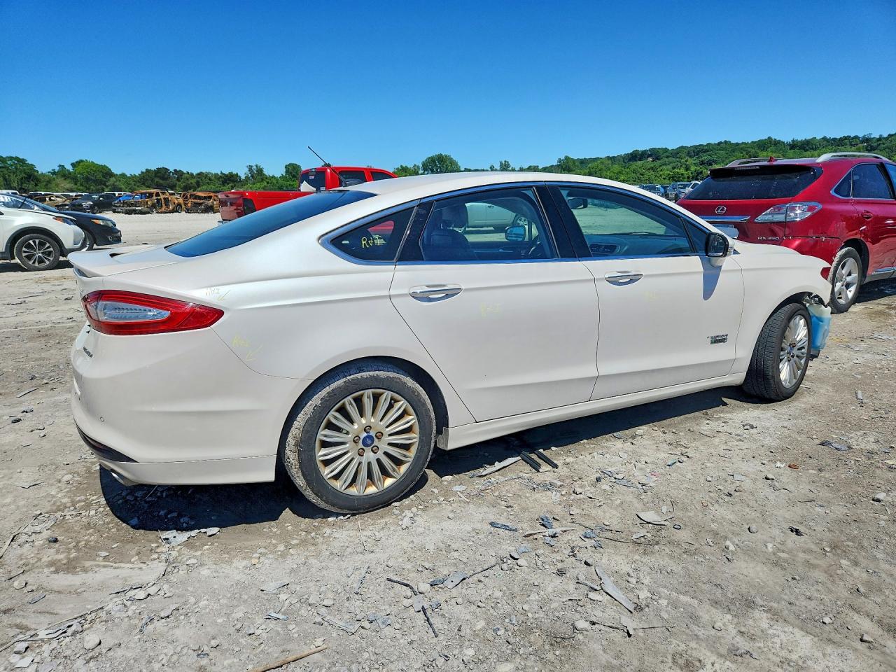 2013 Ford Fusion Titanium Phev Белый vin: 3FA6P0SUXDR246880