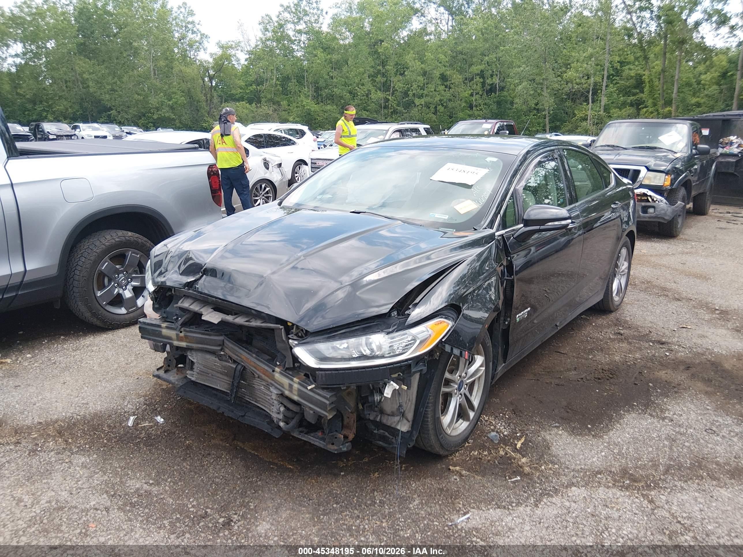 2015 Ford Fusion Energi Titanium Black vin: 3FA6P0SUXFR166207
