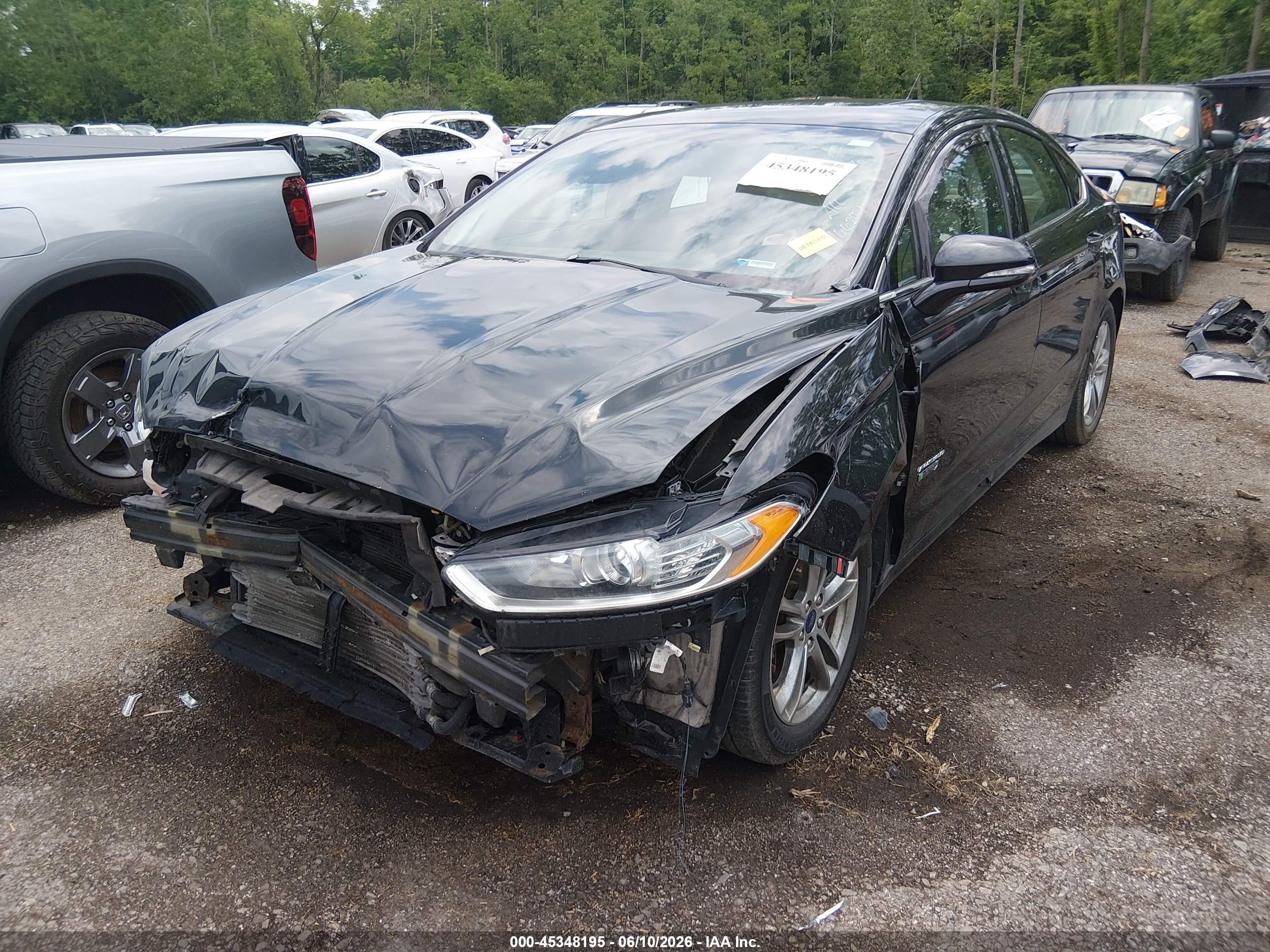 2015 Ford Fusion Energi Titanium Black vin: 3FA6P0SUXFR166207