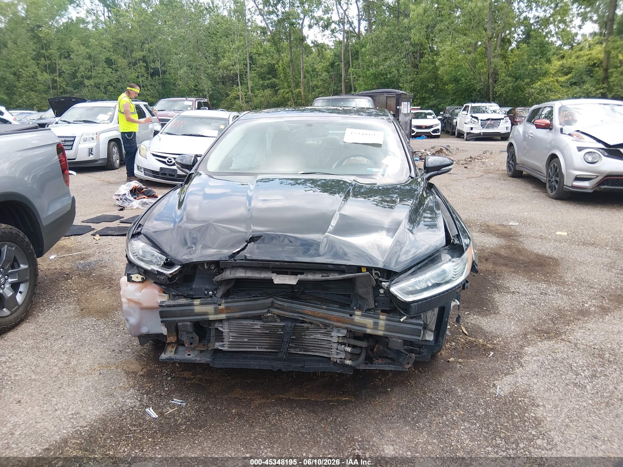 2015 Ford Fusion Energi Titanium Black vin: 3FA6P0SUXFR166207