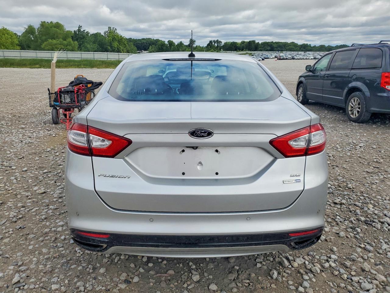 2014 Ford Fusion Se Silver vin: 3FA6P0T90ER346711
