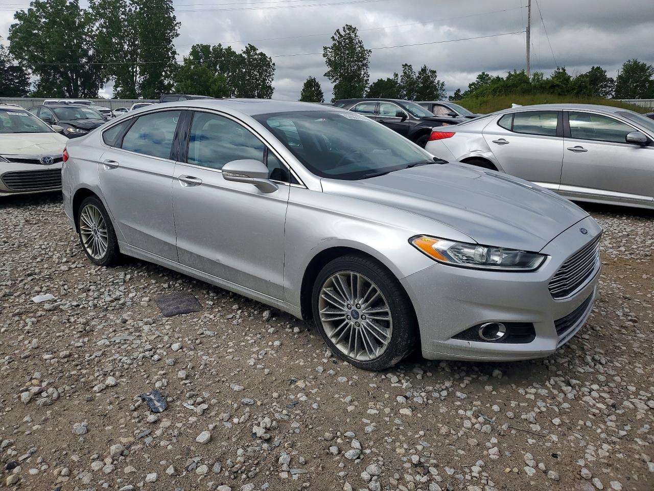 2014 Ford Fusion Se Silver vin: 3FA6P0T90ER346711