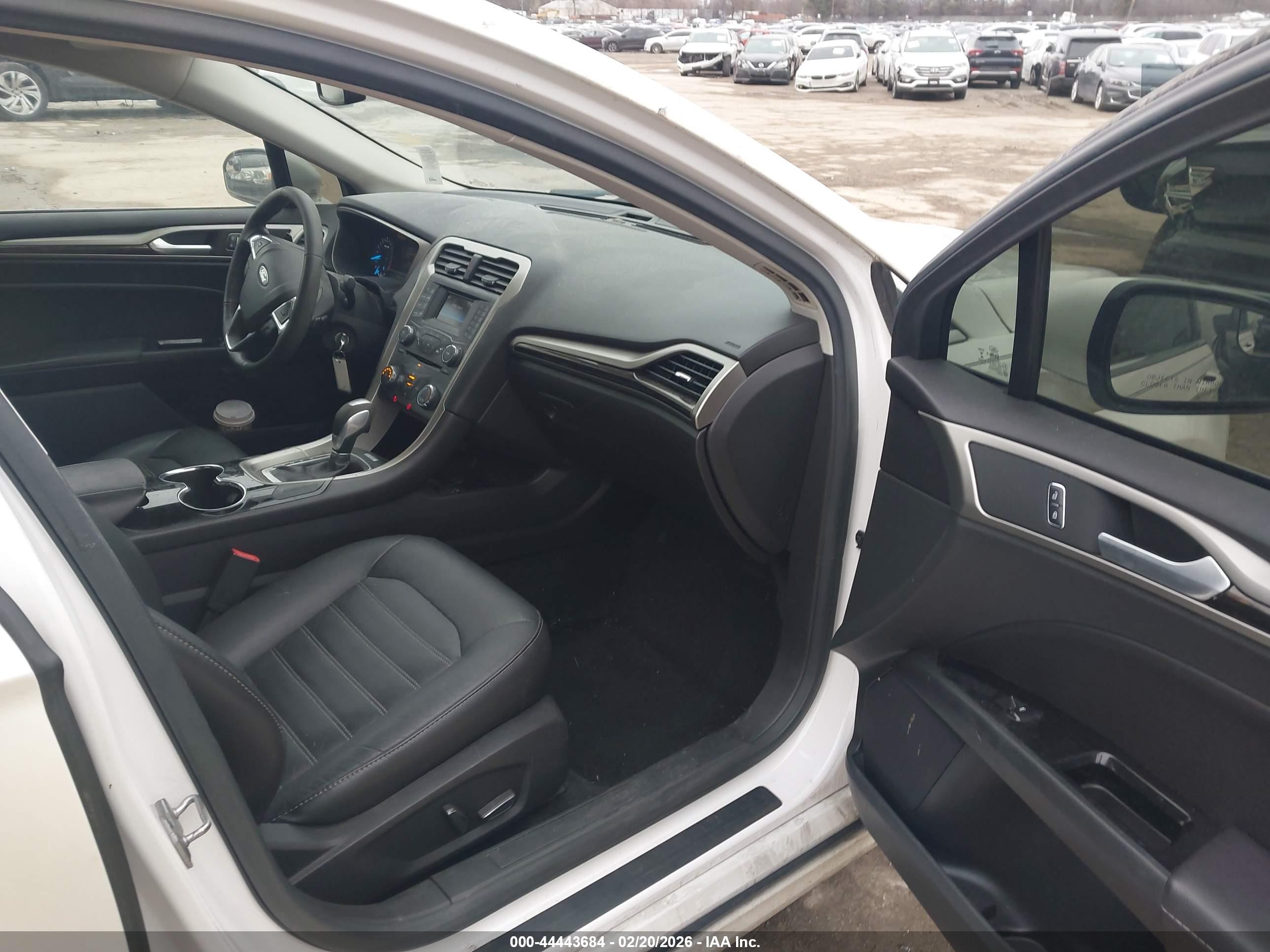 2015 Ford Fusion Se White vin: 3FA6P0T91FR149922
