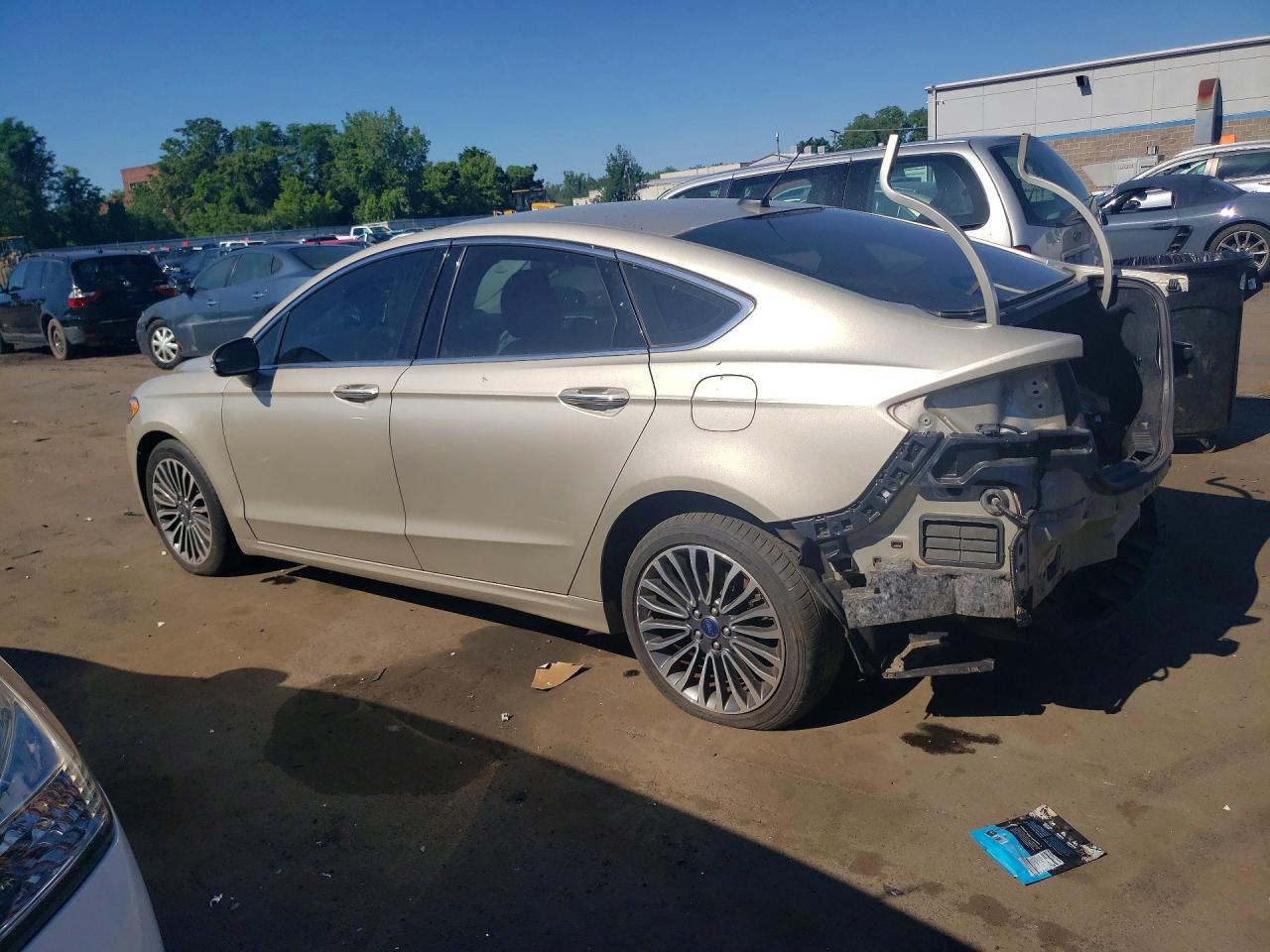 2017 Ford Fusion Se Tan vin: 3FA6P0T91HR136462