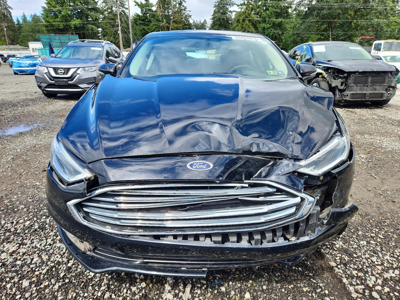2017 Ford Fusion Se Black vin: 3FA6P0T91HR137076