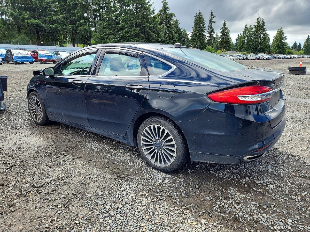 2017 Ford Fusion Se Black vin: 3FA6P0T91HR137076