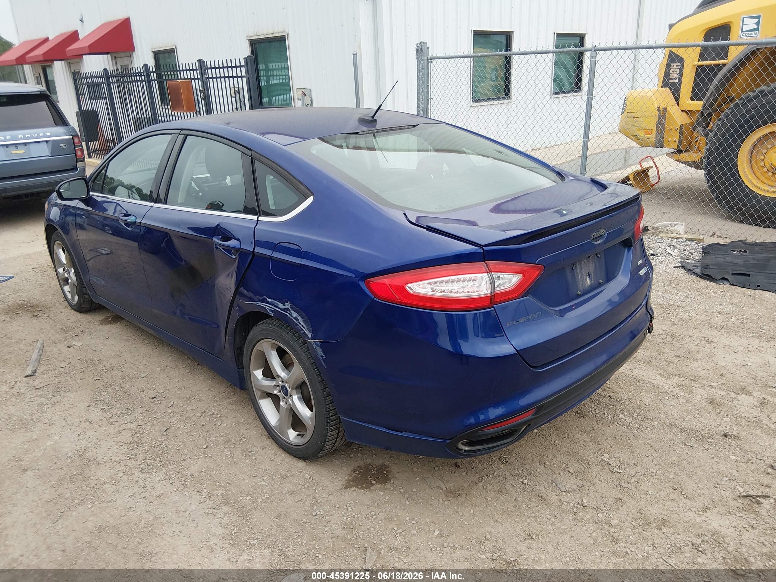 2015 Ford Fusion Se Blue vin: 3FA6P0T92FR186588