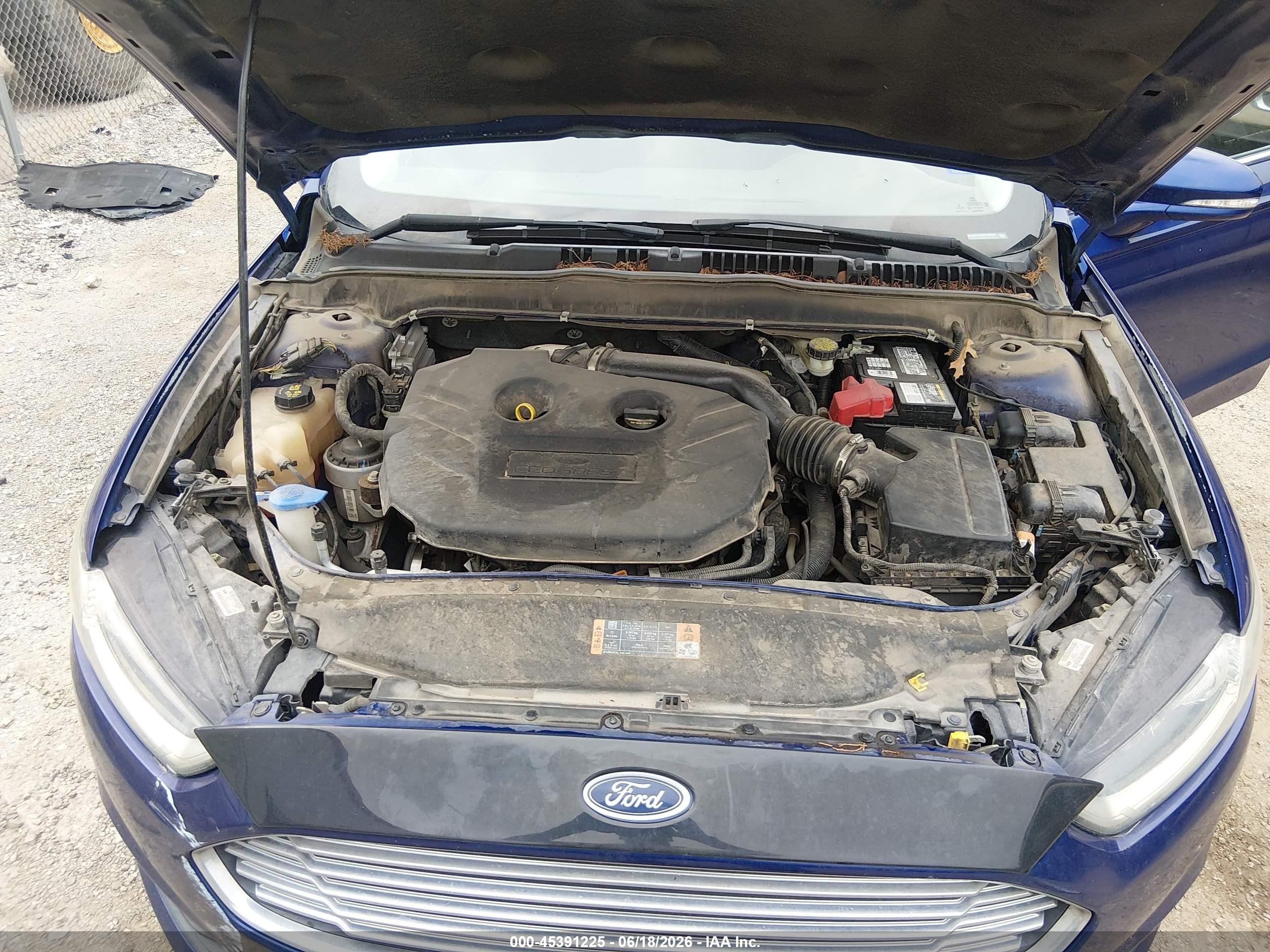 2015 Ford Fusion Se Blue vin: 3FA6P0T92FR186588