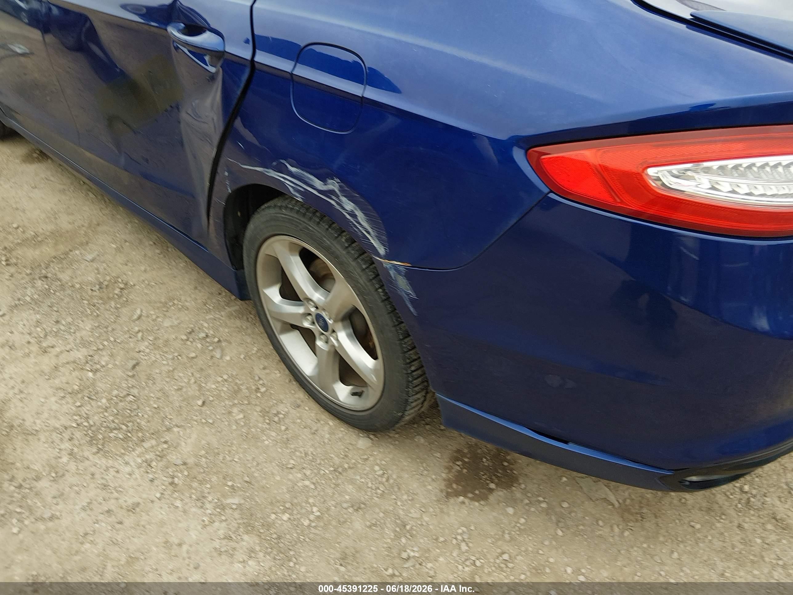 2015 Ford Fusion Se Blue vin: 3FA6P0T92FR186588