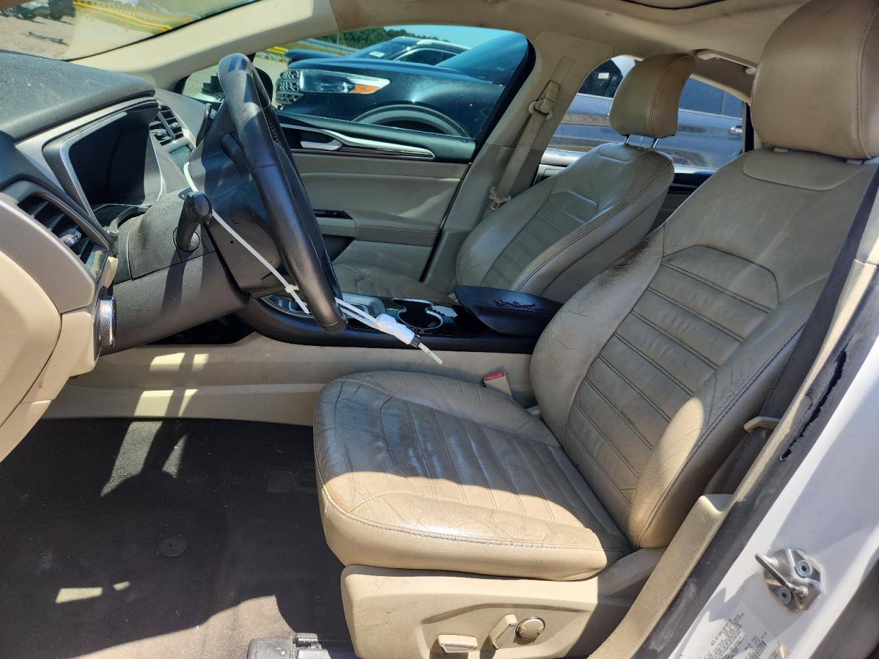 2015 Ford Fusion Se White vin: 3FA6P0T92FR221999