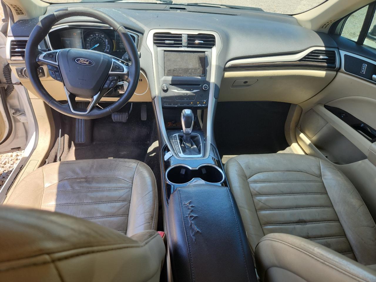 2015 Ford Fusion Se White vin: 3FA6P0T92FR221999