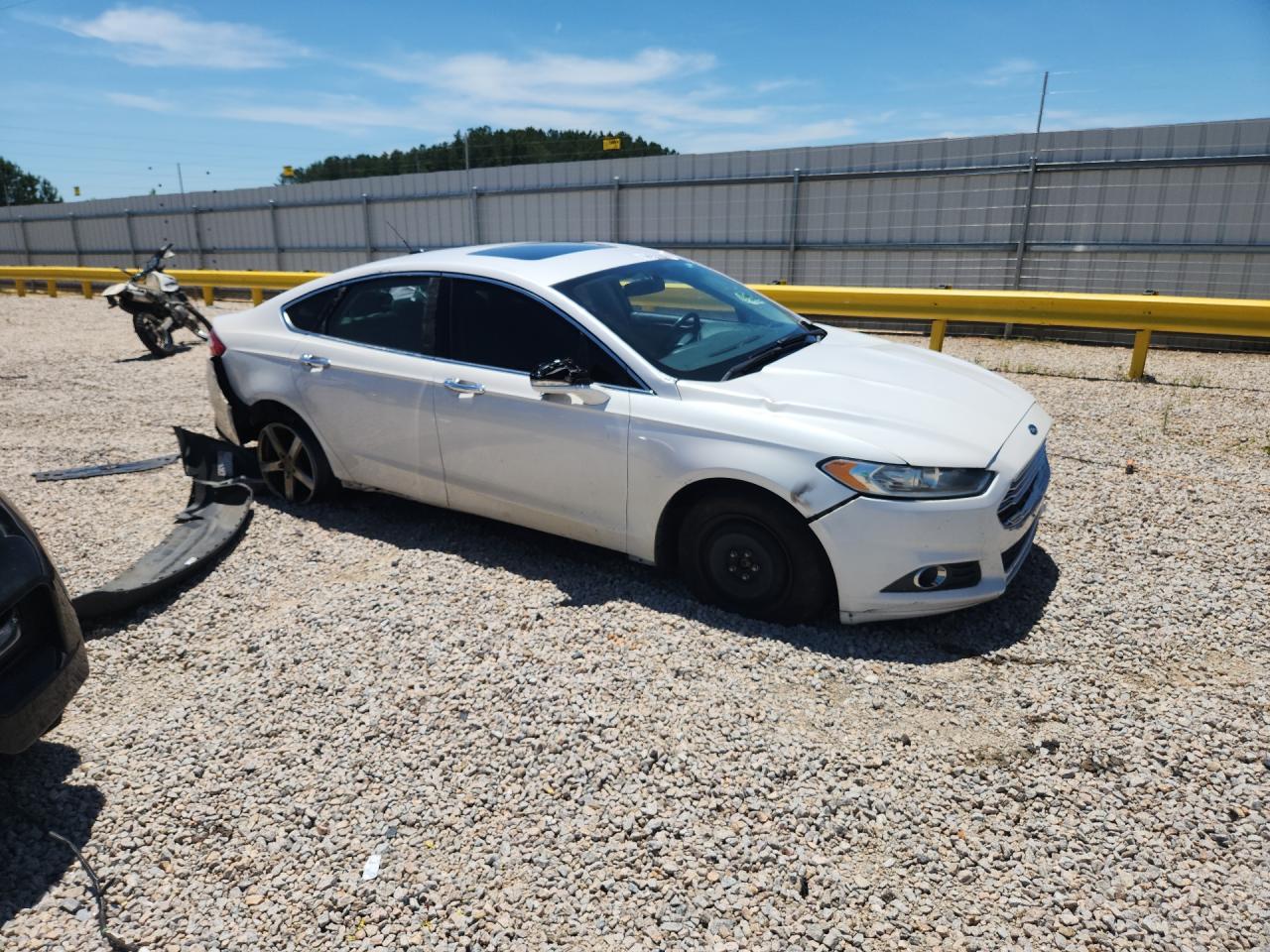 2015 Ford Fusion Se White vin: 3FA6P0T92FR221999