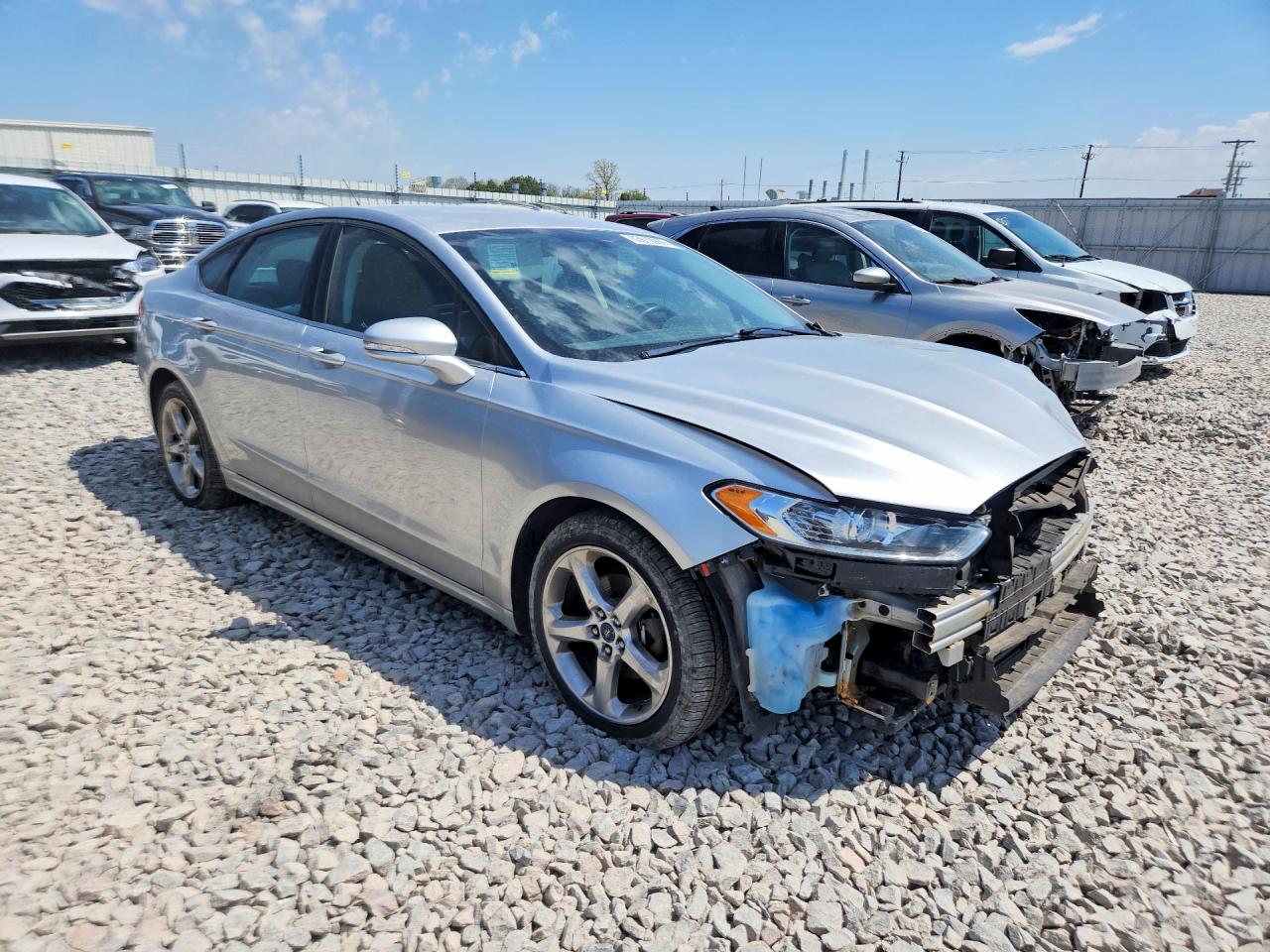 2015 Ford Fusion Se Silver vin: 3FA6P0T92FR223557