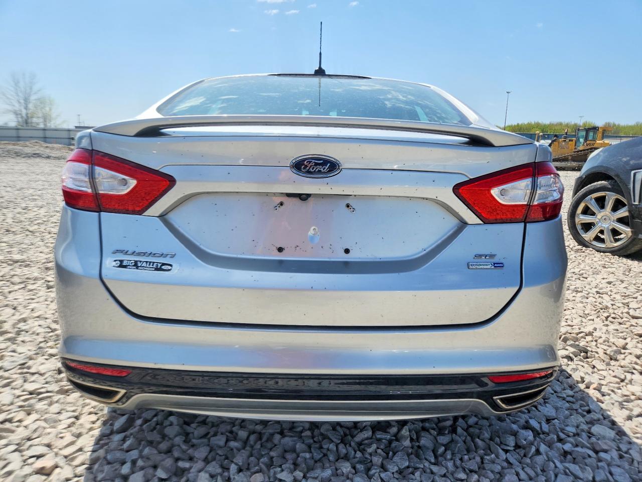 2015 Ford Fusion Se Silver vin: 3FA6P0T92FR223557