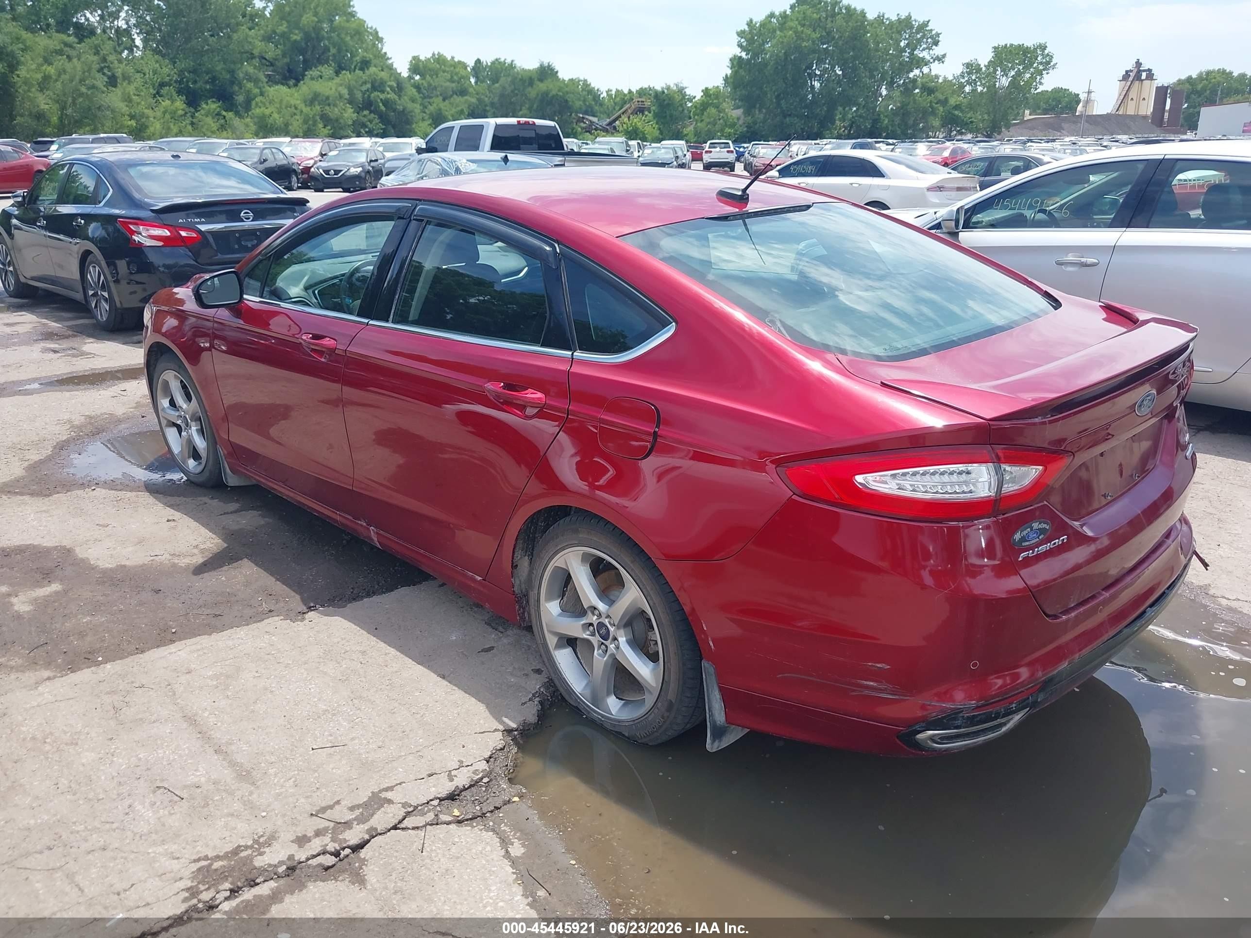 2015 Ford Fusion Se Red vin: 3FA6P0T92FR261614