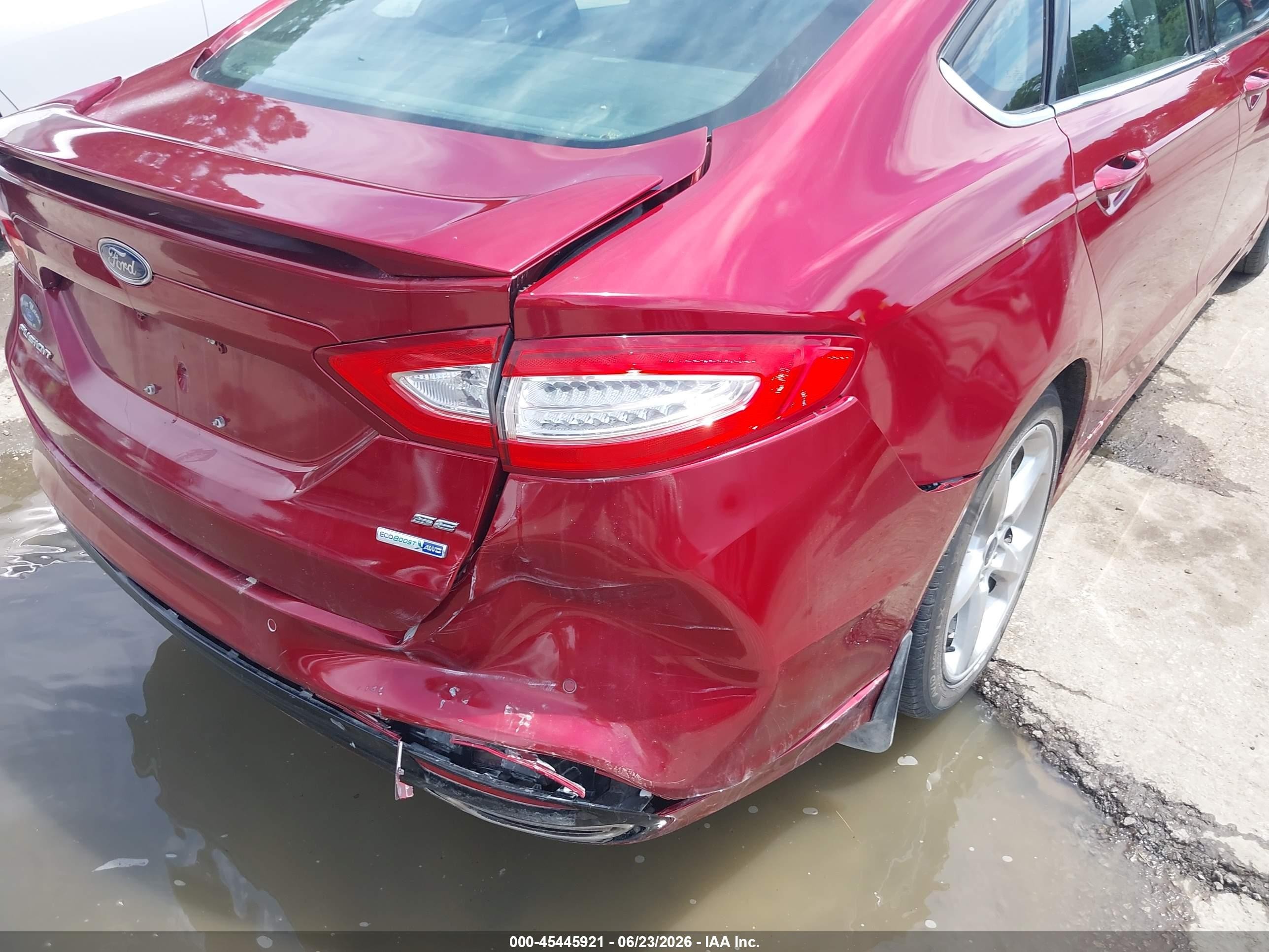 2015 Ford Fusion Se Red vin: 3FA6P0T92FR261614
