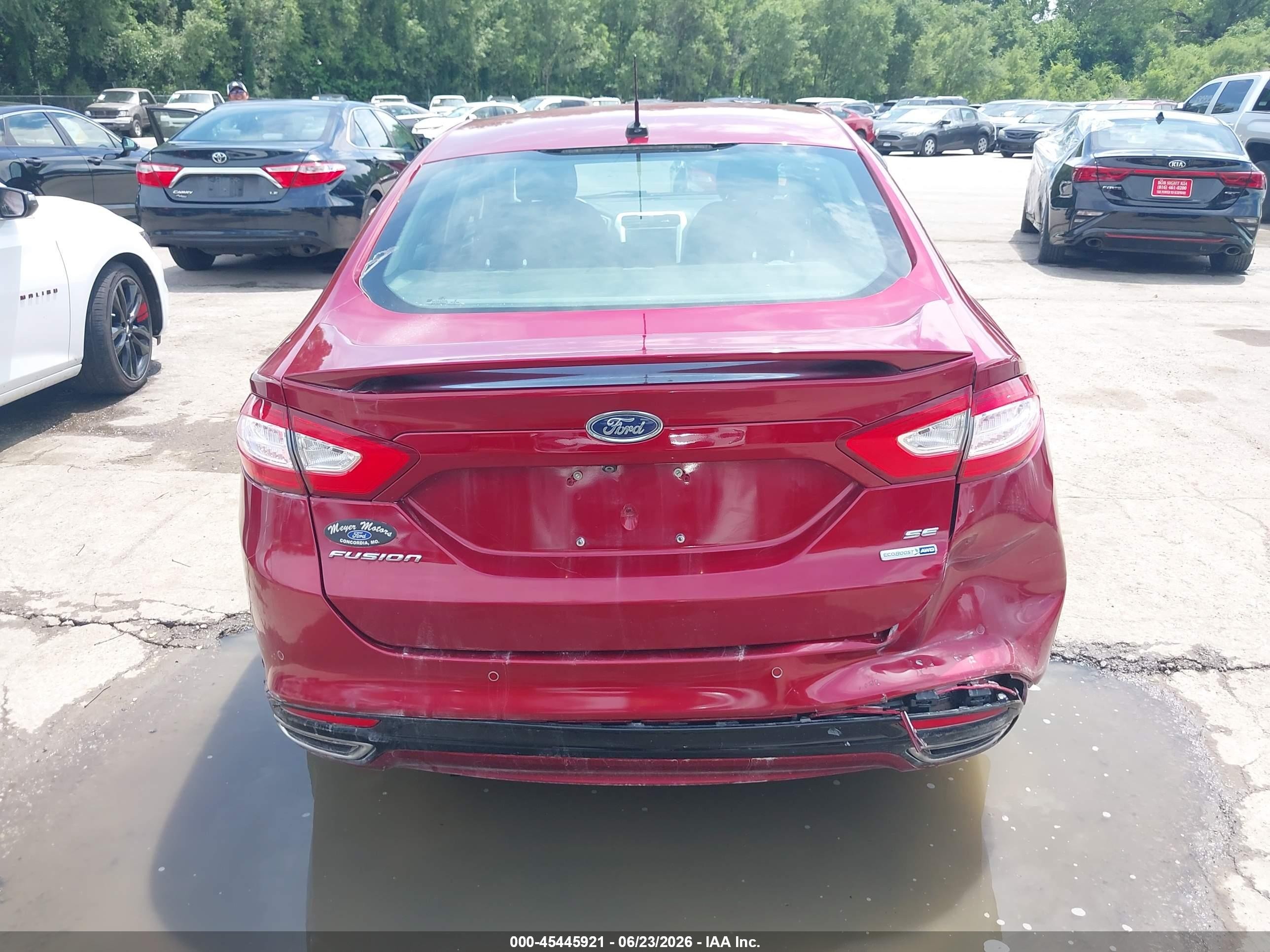 2015 Ford Fusion Se Red vin: 3FA6P0T92FR261614