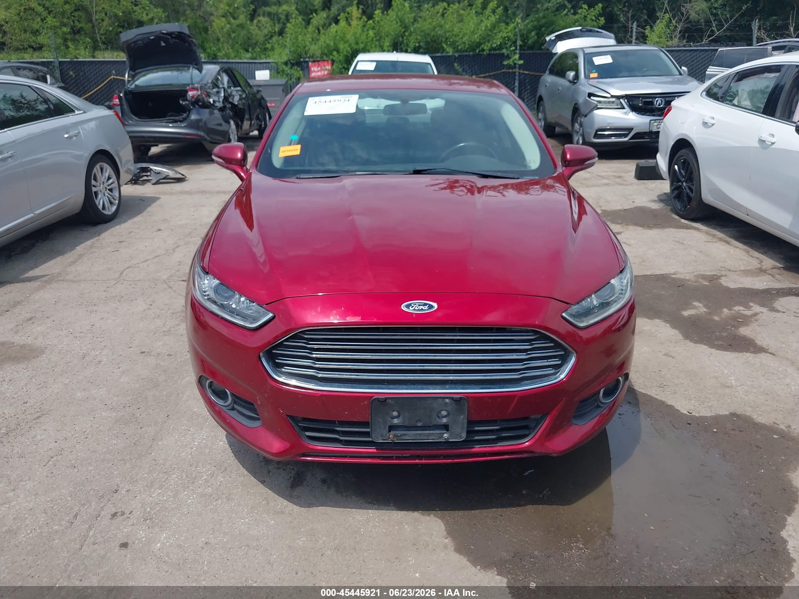 2015 Ford Fusion Se Red vin: 3FA6P0T92FR261614