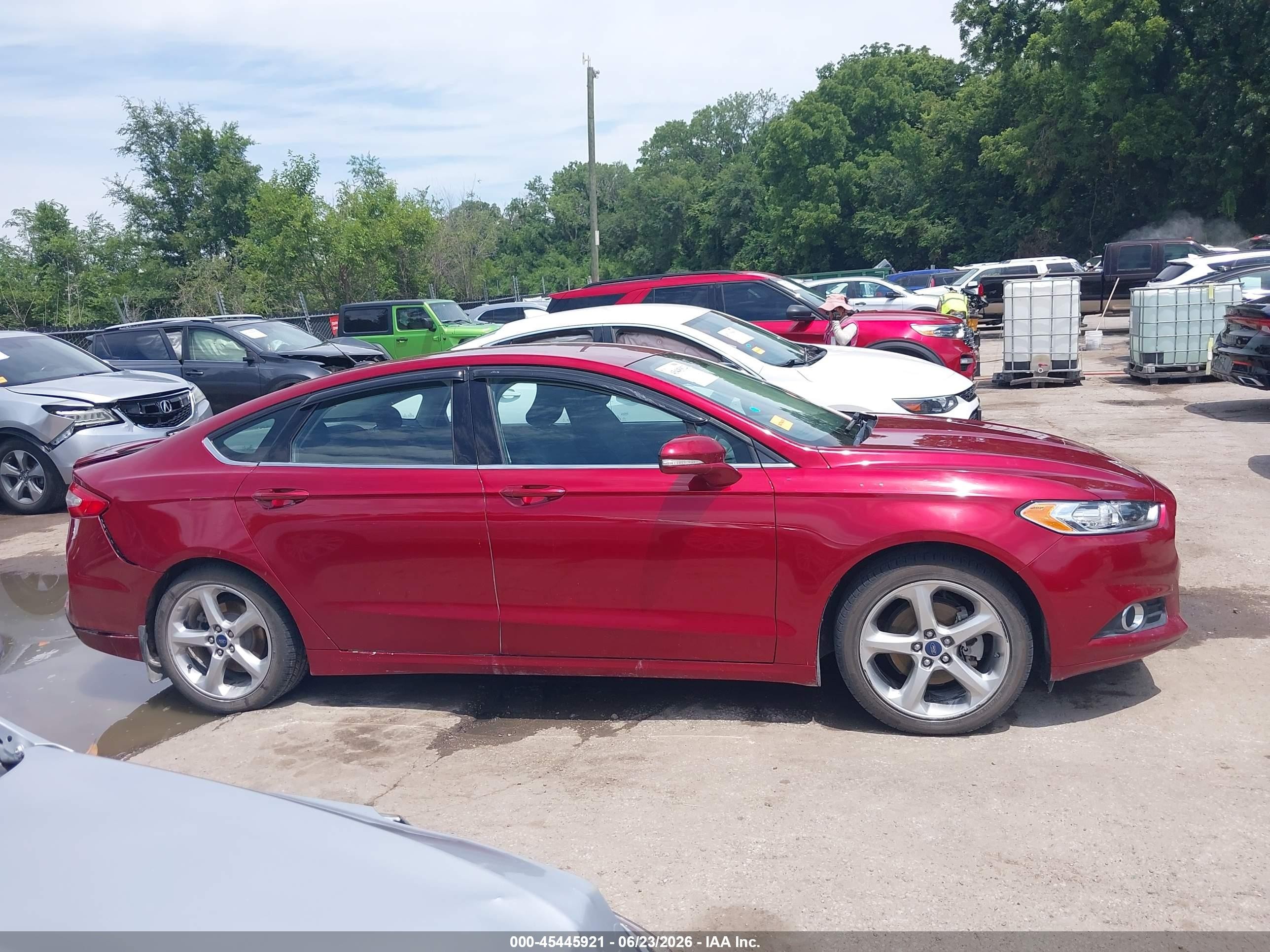 2015 Ford Fusion Se Red vin: 3FA6P0T92FR261614