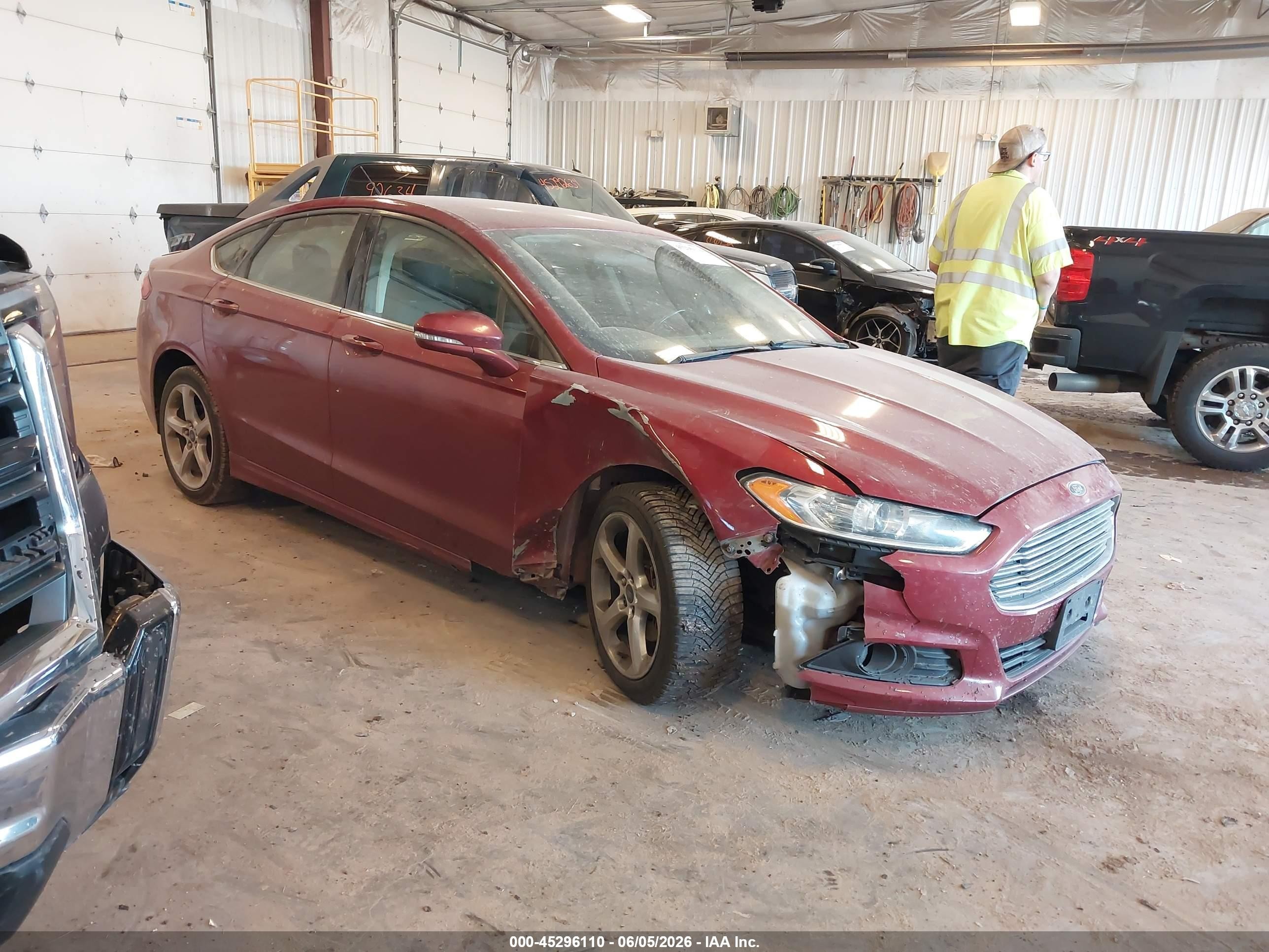 2015 Ford Fusion Se Red vin: 3FA6P0T92FR271088
