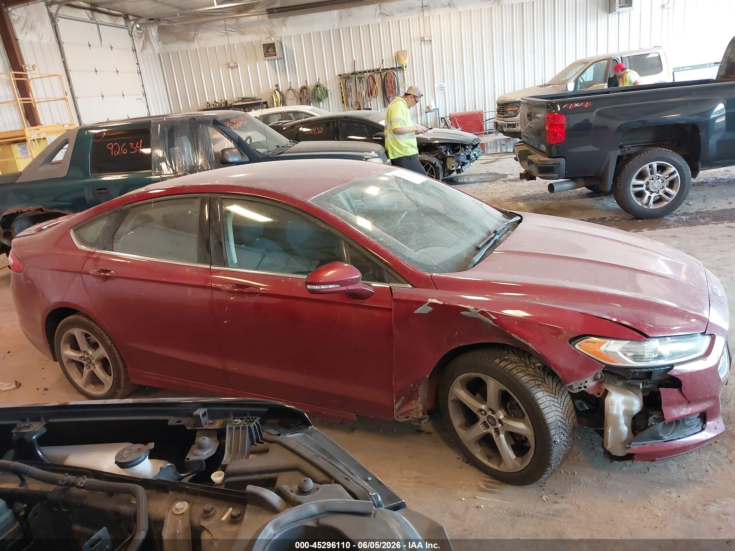 2015 Ford Fusion Se Red vin: 3FA6P0T92FR271088
