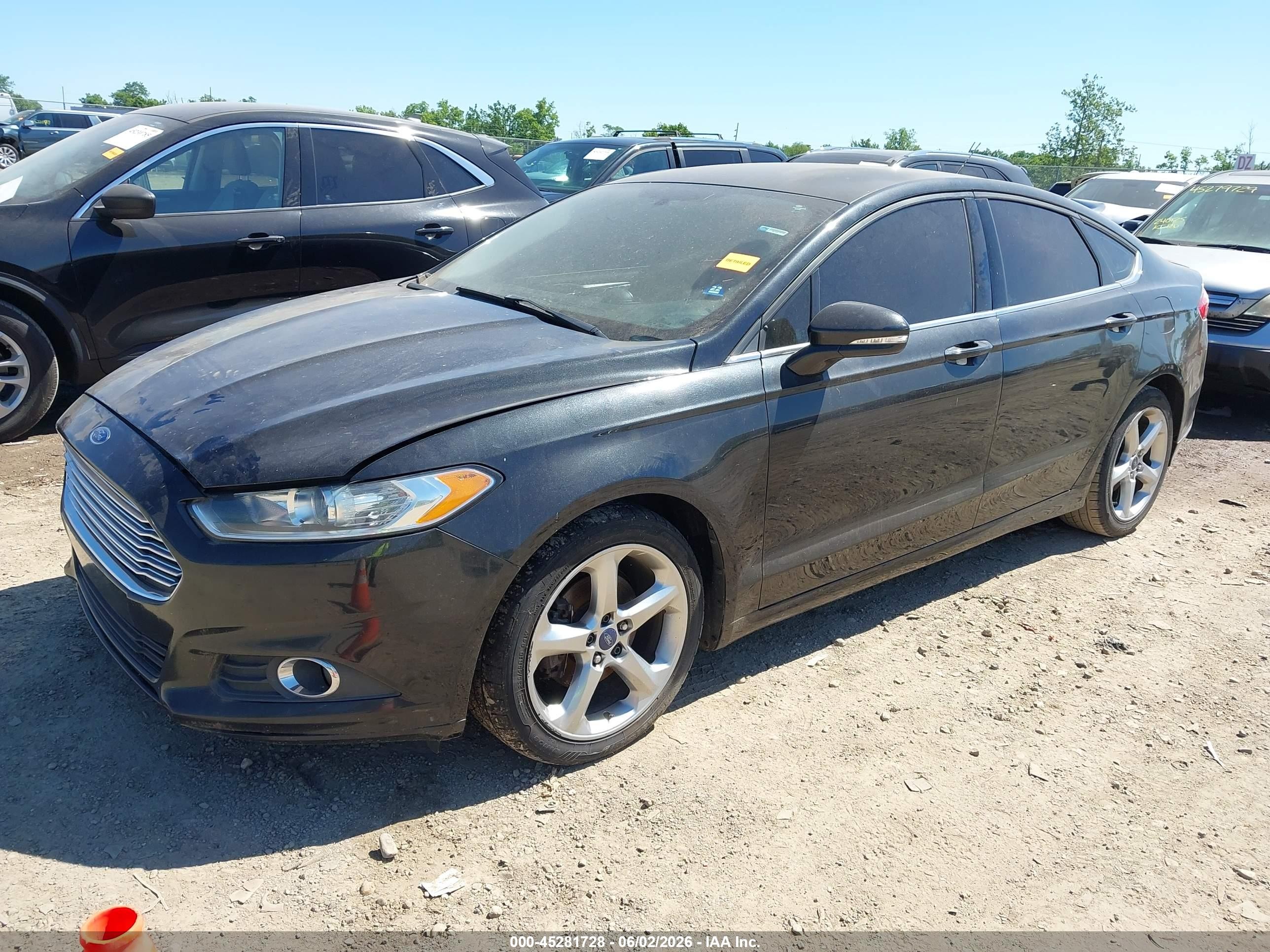 2015 Ford Fusion Se Черный vin: 3FA6P0T94FR254308