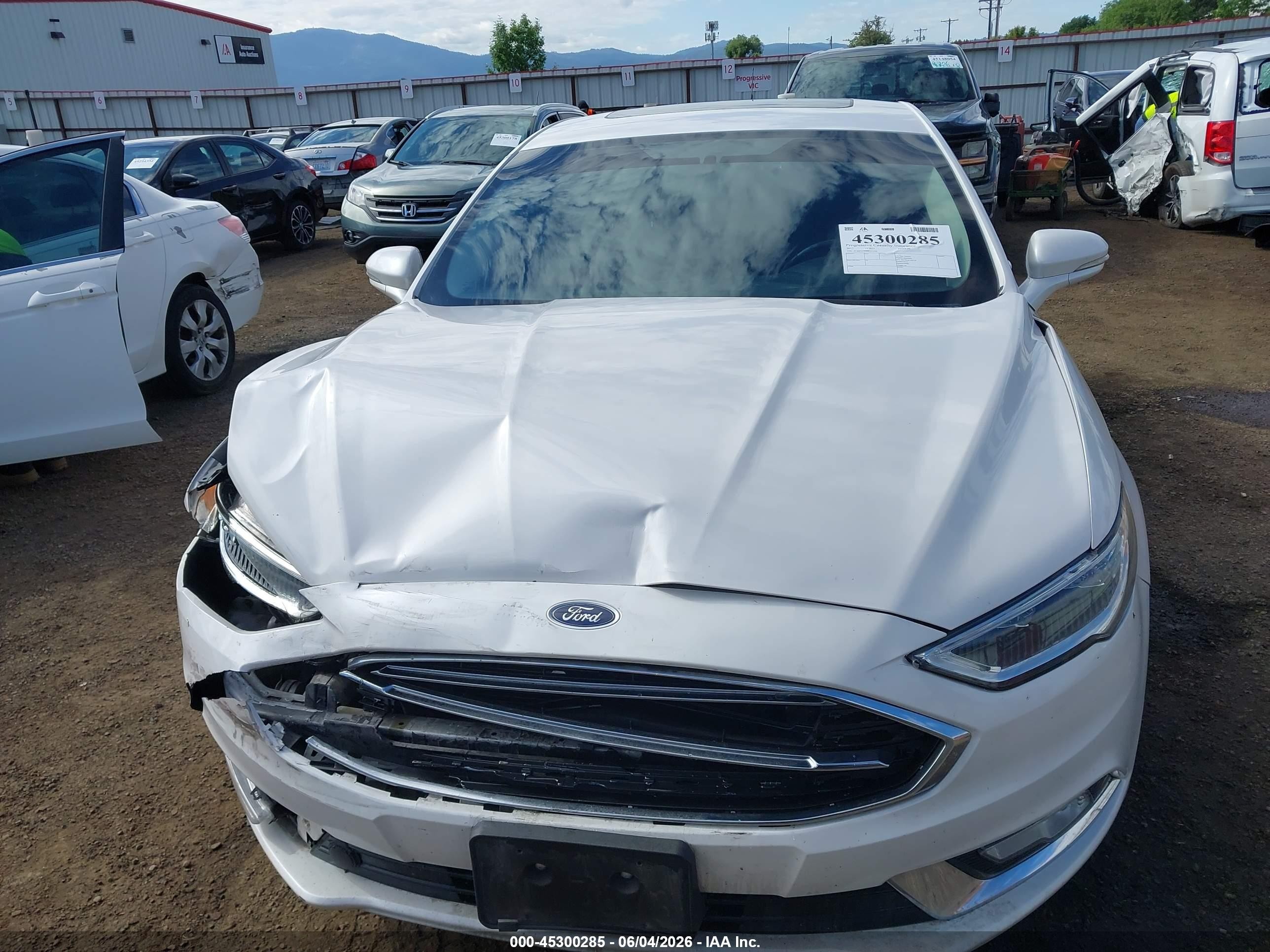2017 Ford Fusion Se White vin: 3FA6P0T94HR121230