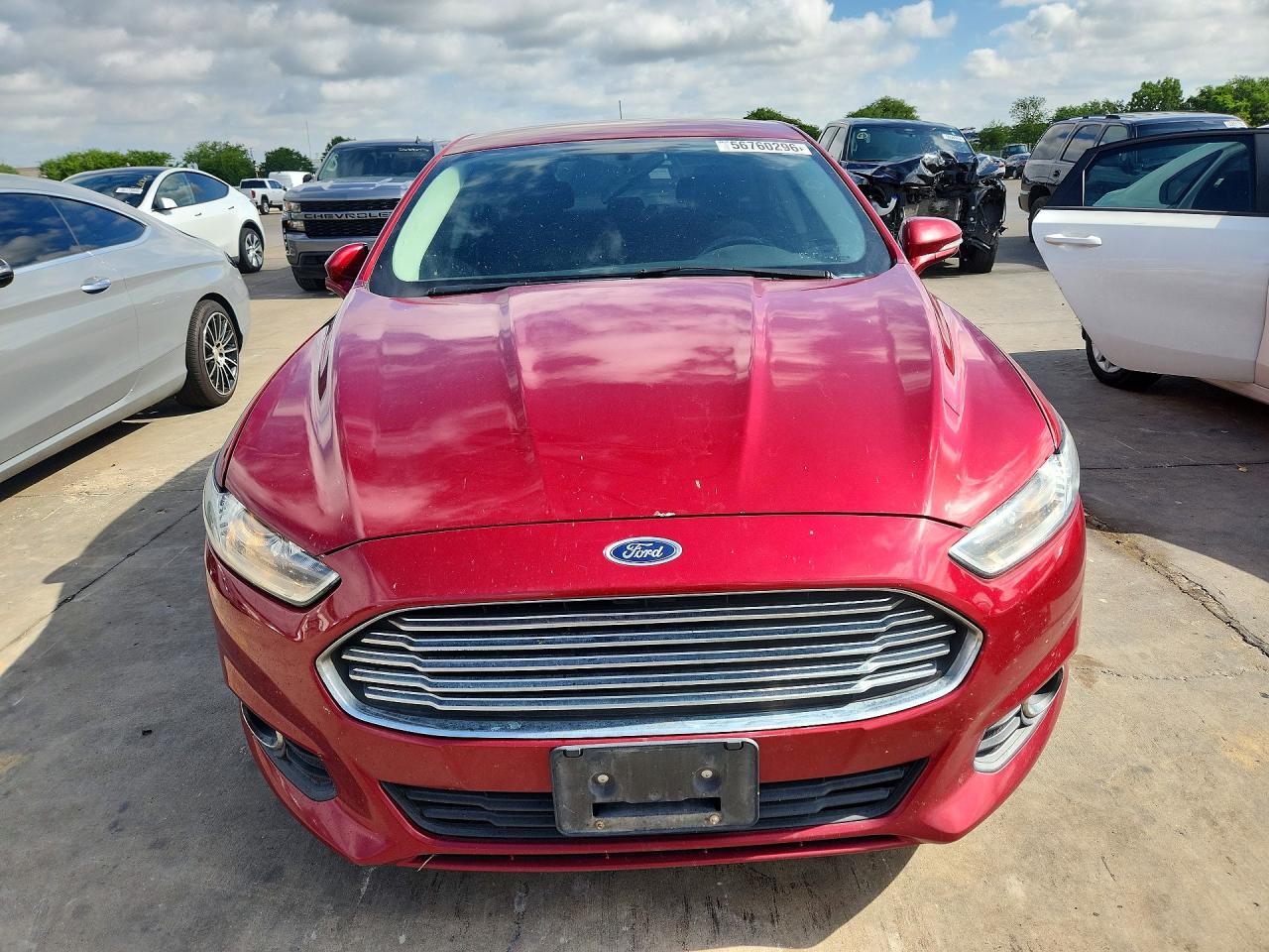 2015 Ford Fusion Se Красный vin: 3FA6P0T95FR213847