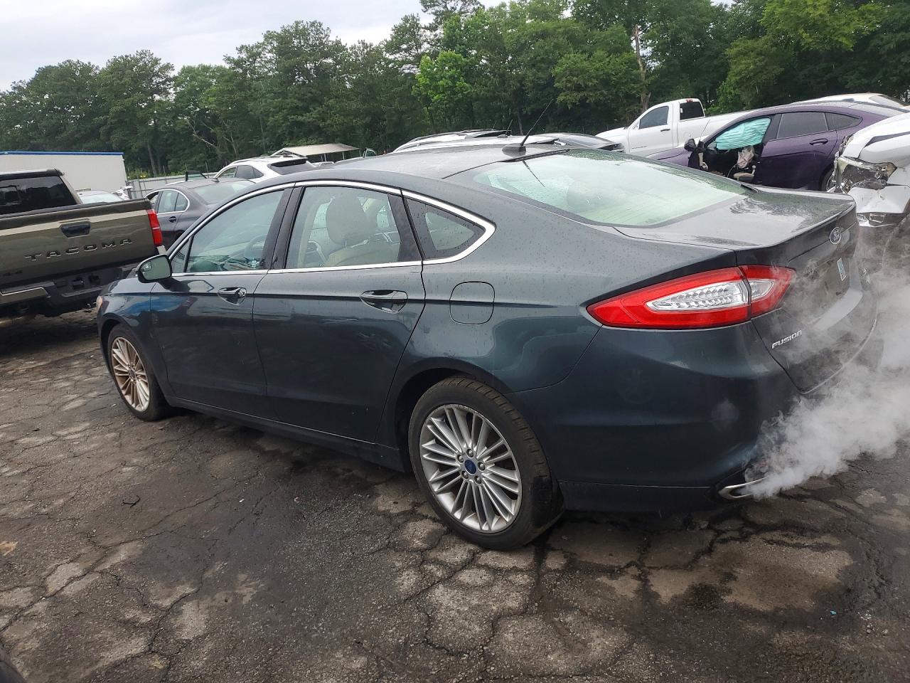 2015 Ford Fusion Se Green vin: 3FA6P0T95FR272865