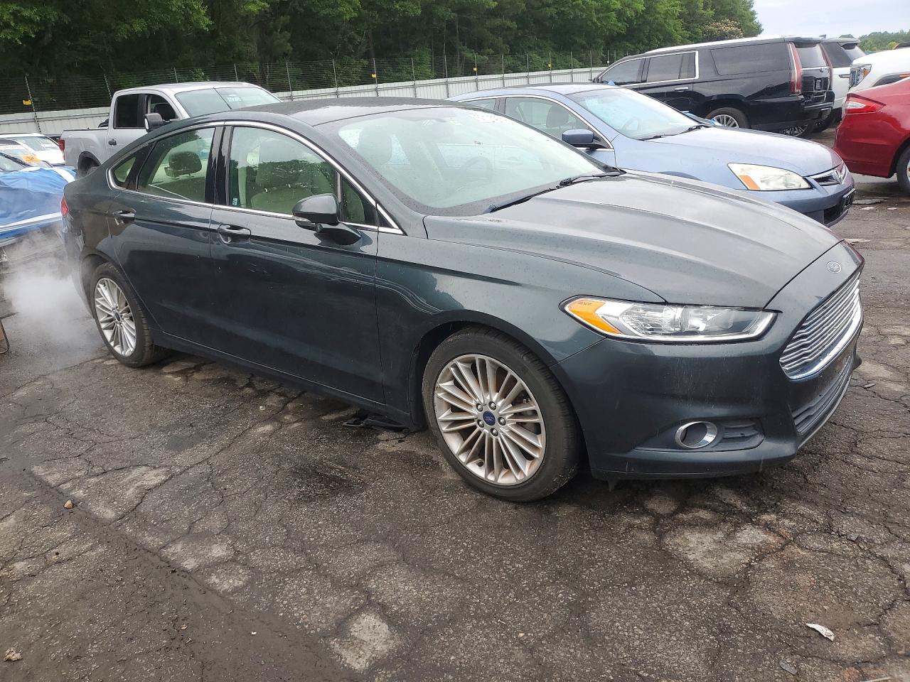 2015 Ford Fusion Se Green vin: 3FA6P0T95FR272865