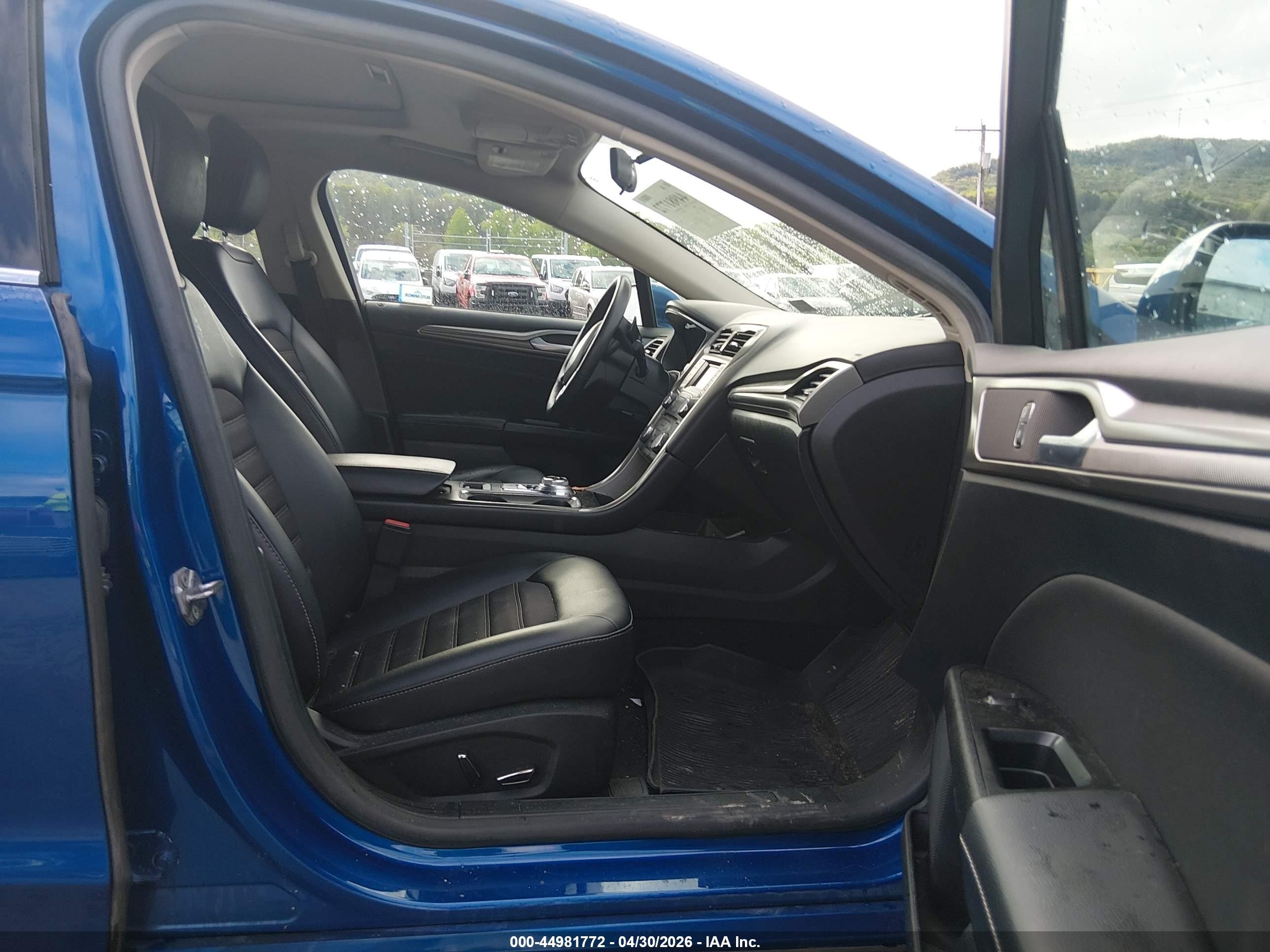 2017 Ford Fusion Se Blue vin: 3FA6P0T95HR174535