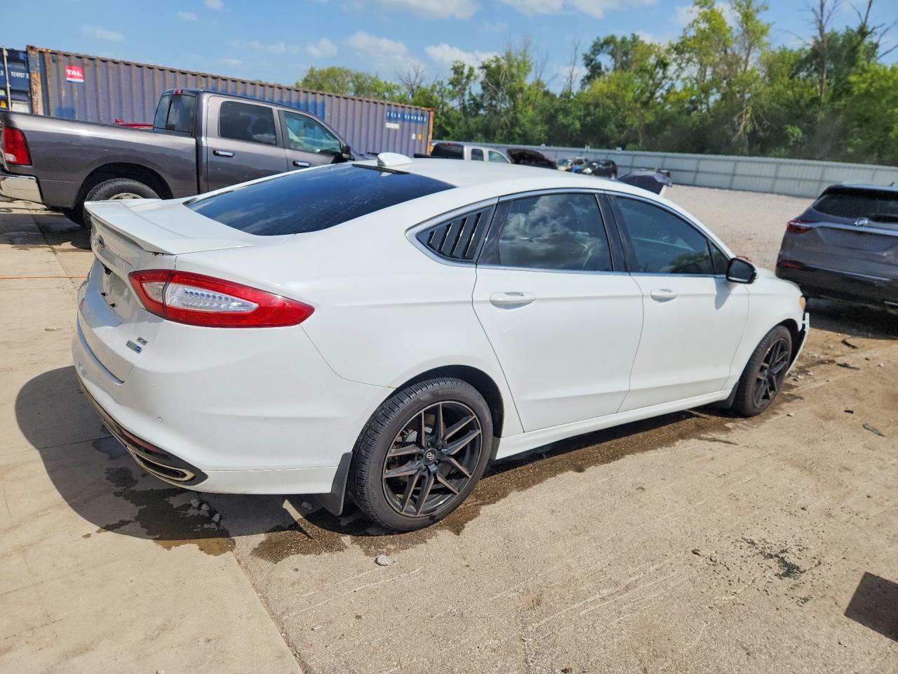 2015 Ford Fusion Se White vin: 3FA6P0T96FR136339