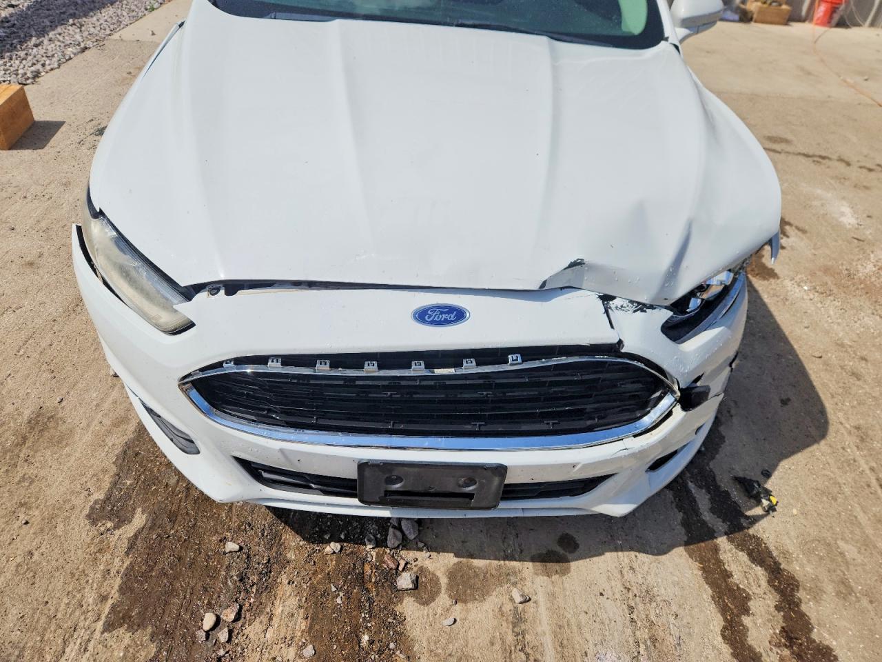 2015 Ford Fusion Se White vin: 3FA6P0T96FR136339