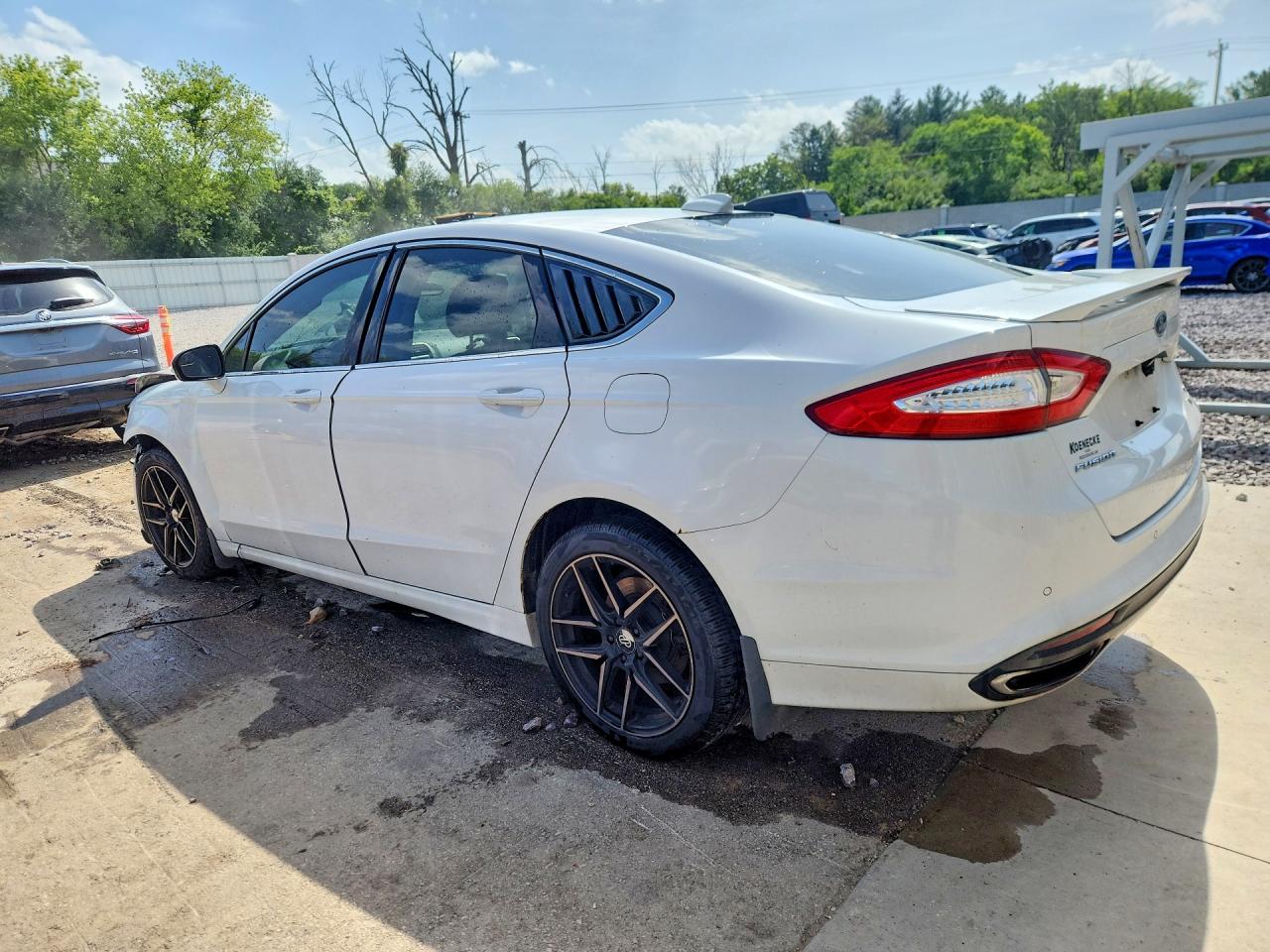 2015 Ford Fusion Se White vin: 3FA6P0T96FR136339