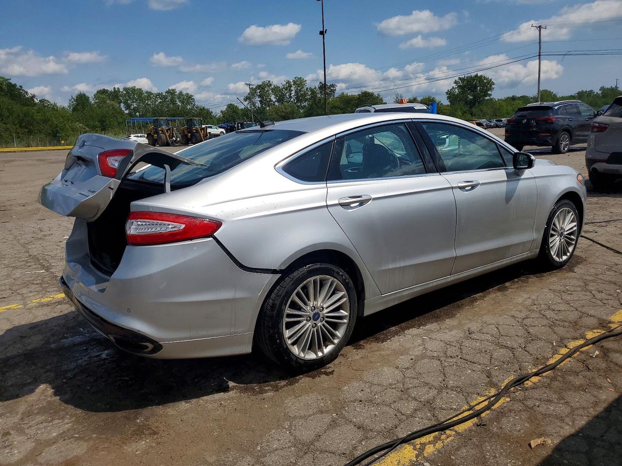 2016 Ford Fusion Se Silver vin: 3FA6P0T96GR380932