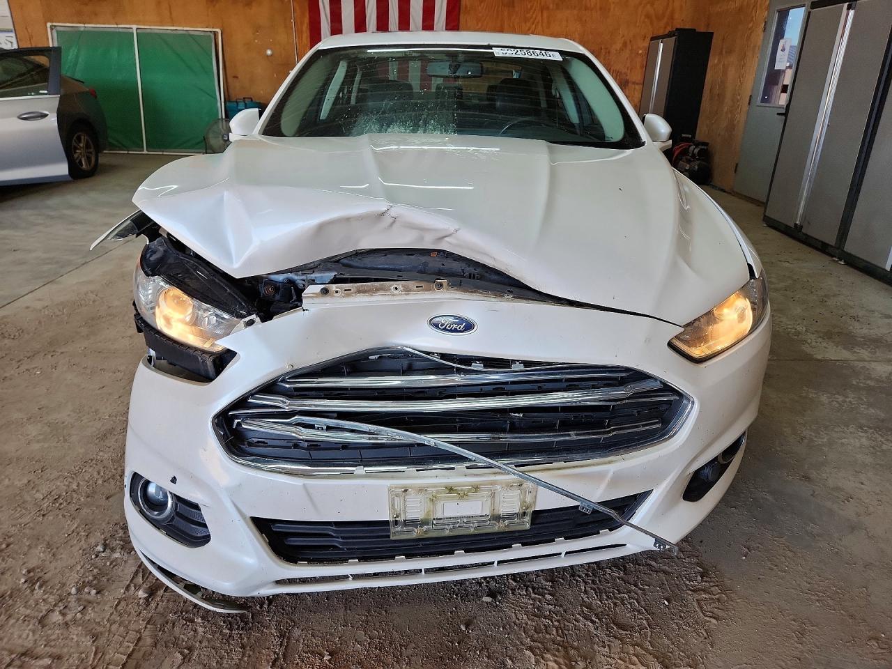 2014 Ford Fusion Se White vin: 3FA6P0T97ER280271
