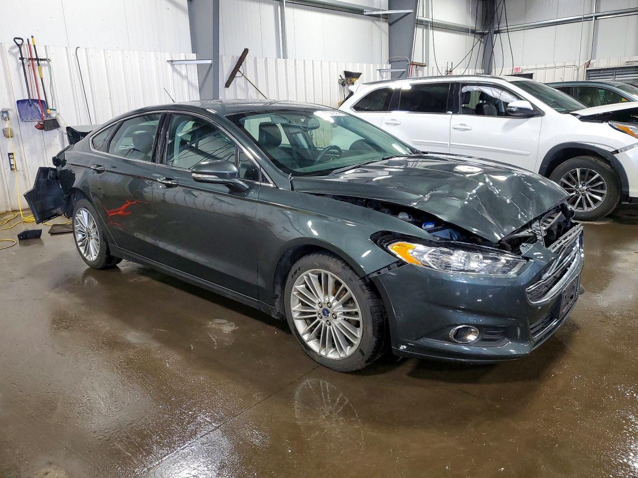 2015 Ford Fusion Se Gray vin: 3FA6P0T97FR292180