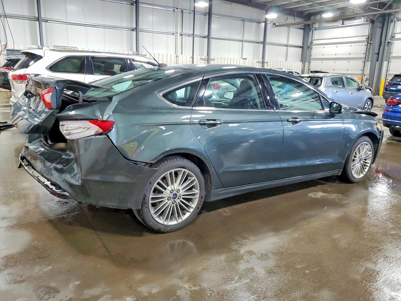 2015 Ford Fusion Se Gray vin: 3FA6P0T97FR292180
