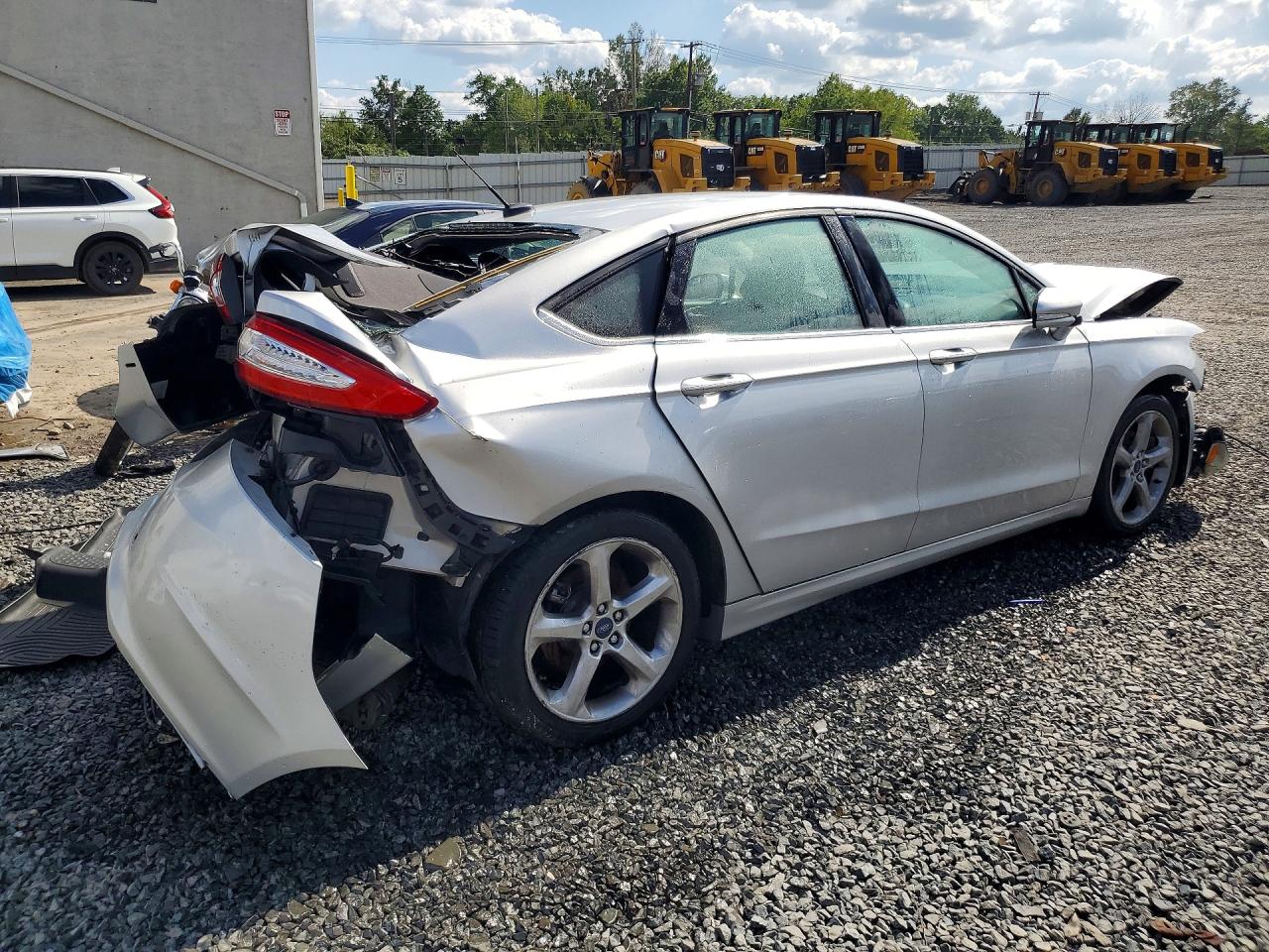 2016 Ford Fusion Se Silver vin: 3FA6P0T97GR374377