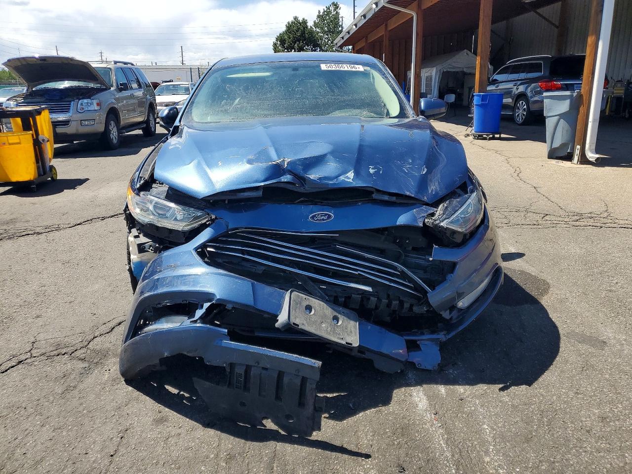2018 Ford Fusion Se Blue vin: 3FA6P0T97JR246017