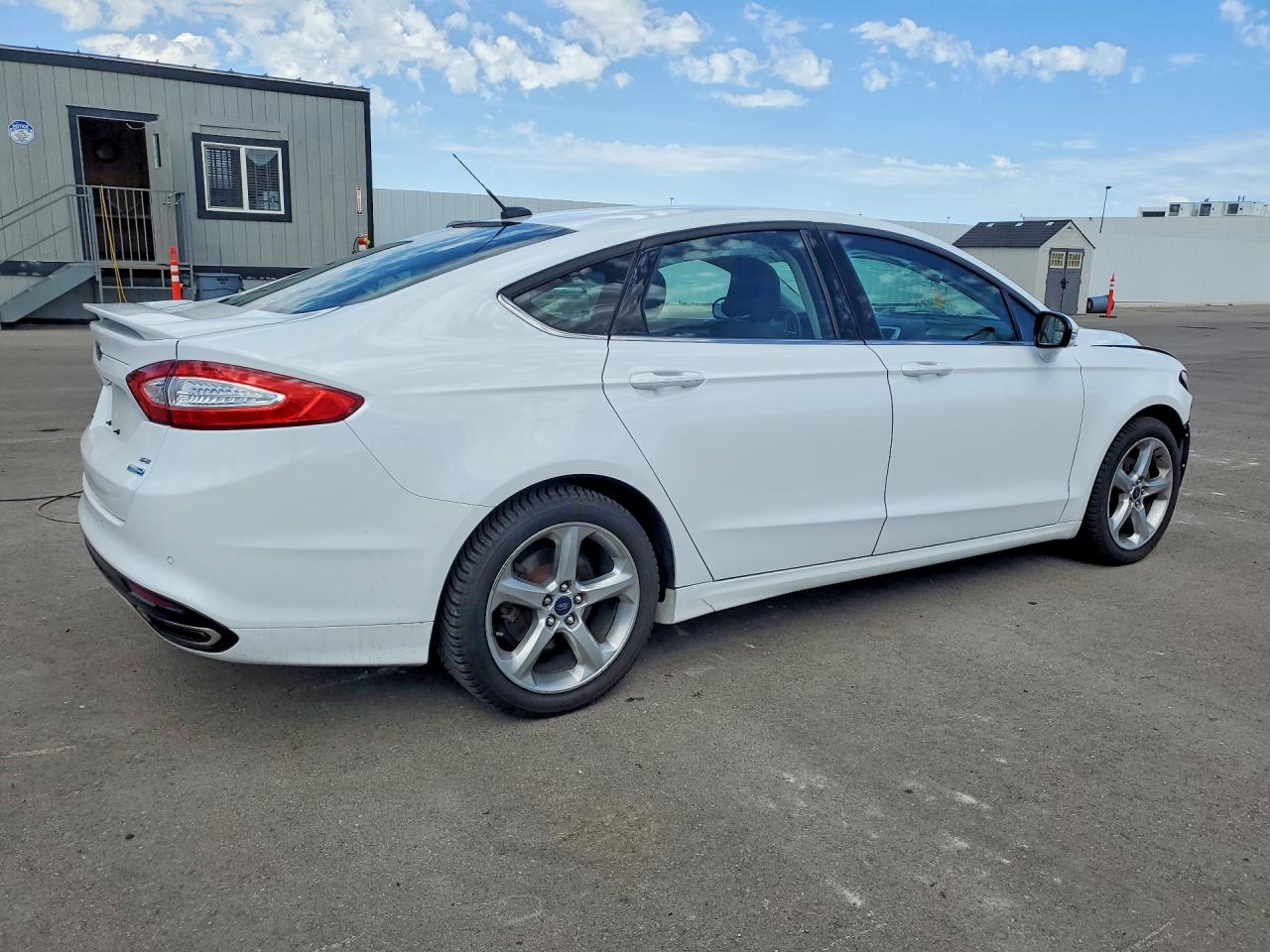 2015 Ford Fusion Se White vin: 3FA6P0T98FR283049