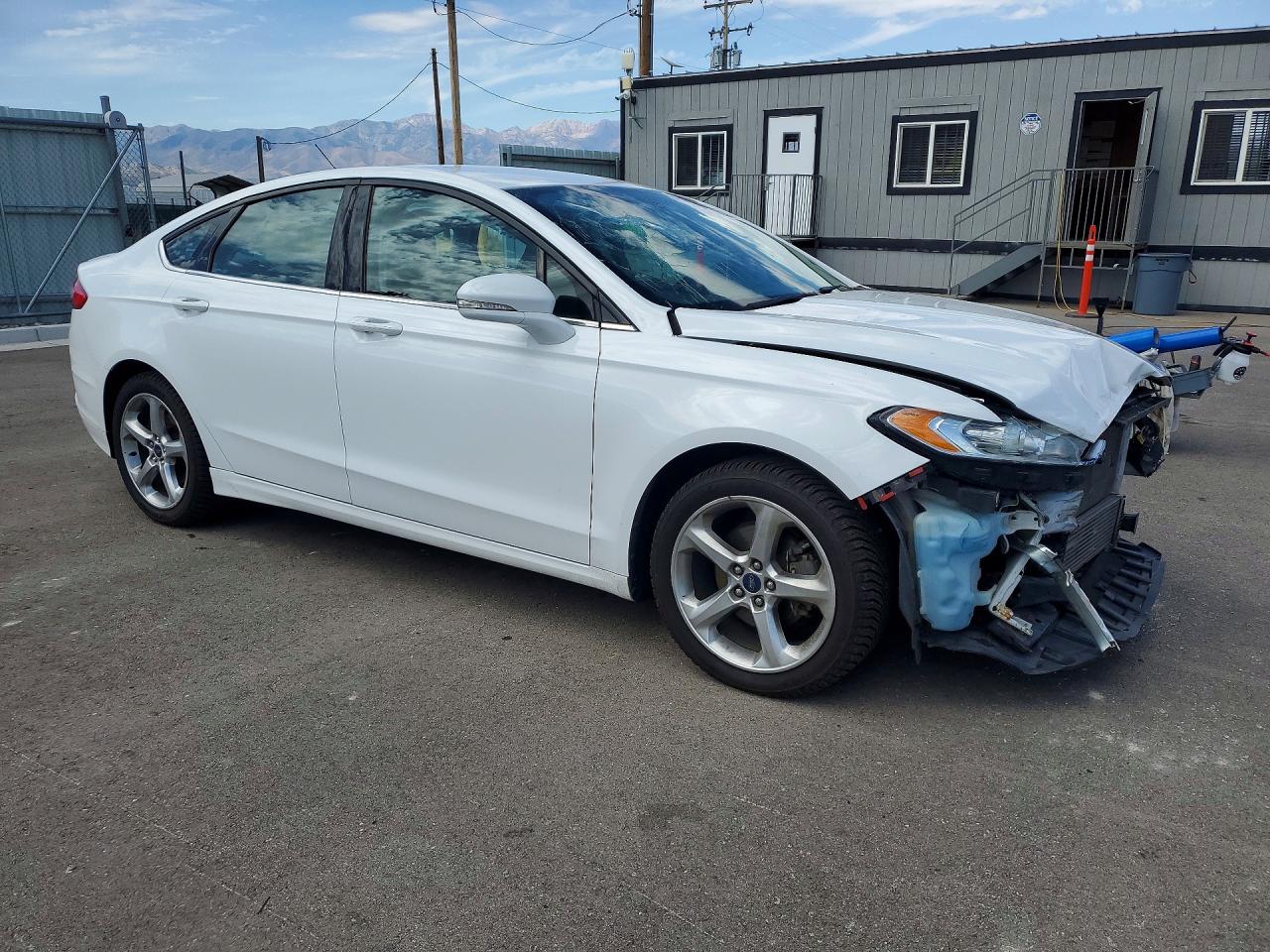 2015 Ford Fusion Se White vin: 3FA6P0T98FR283049