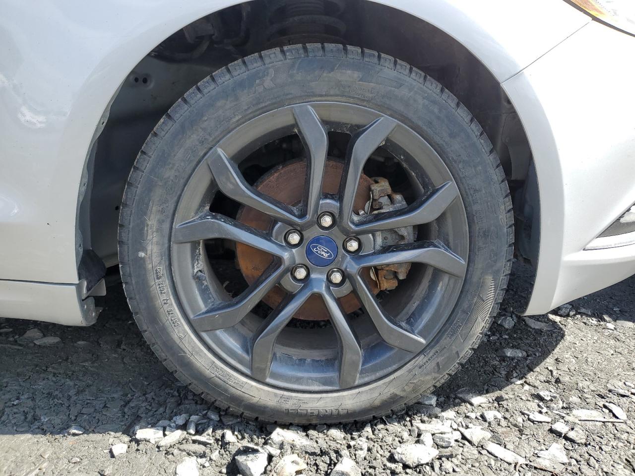 2018 Ford Fusion Se Gray vin: 3FA6P0T98JR263960 Damage: Right Front Wheel, Curb Rash, 1 To 2 Inches
