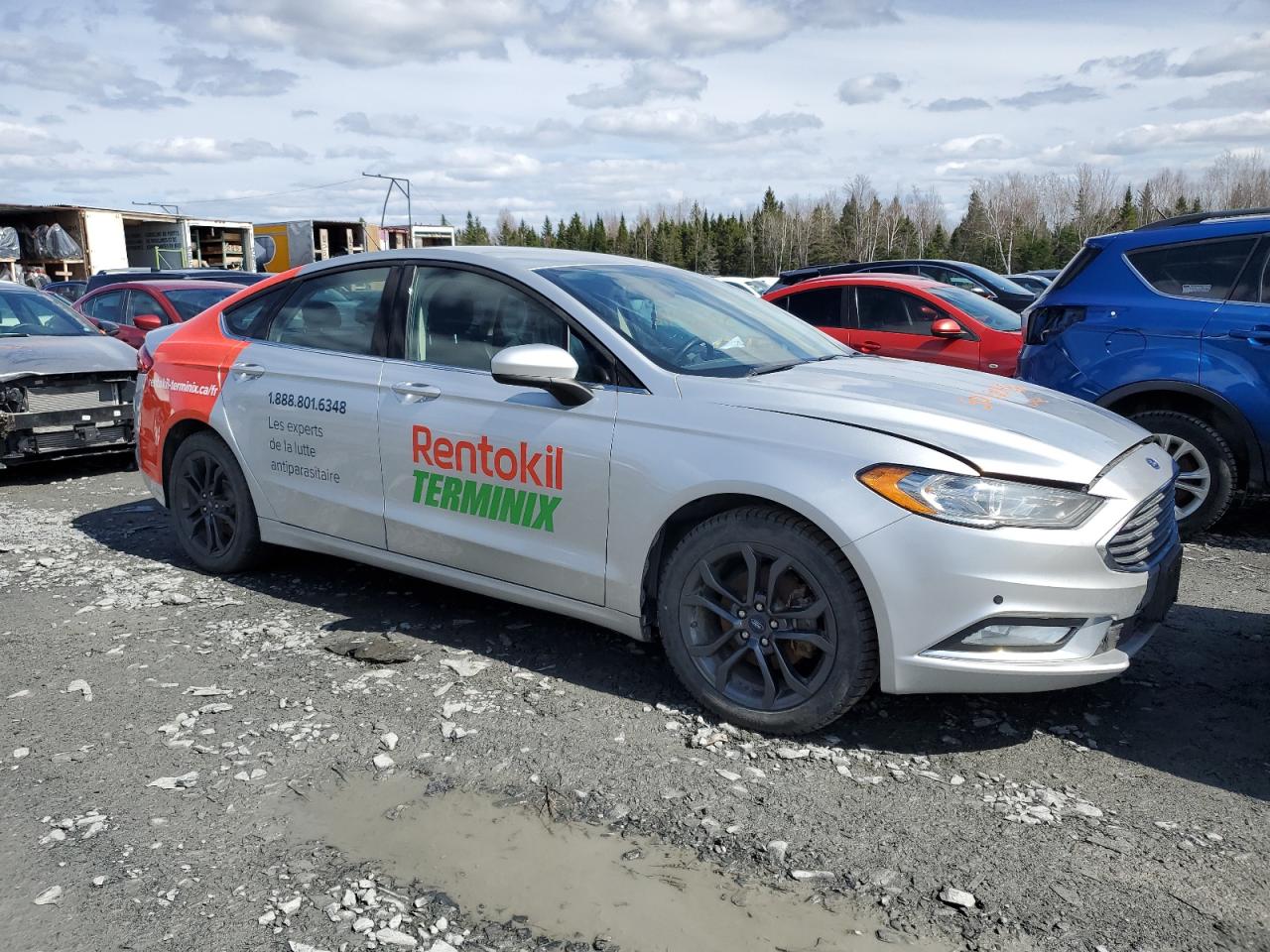 2018 Ford Fusion Se Gray vin: 3FA6P0T98JR263960 Damage: Overall Vehicle, De-Identify, Removal Required