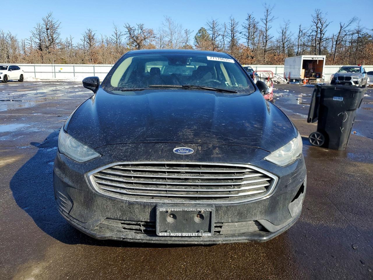 2019 Ford Fusion Se Черный vin: 3FA6P0T98KR265130